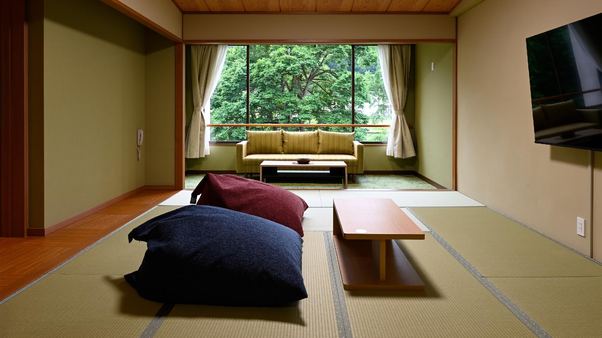 Japanese, Twin Beds, River View, Outdoor Bath