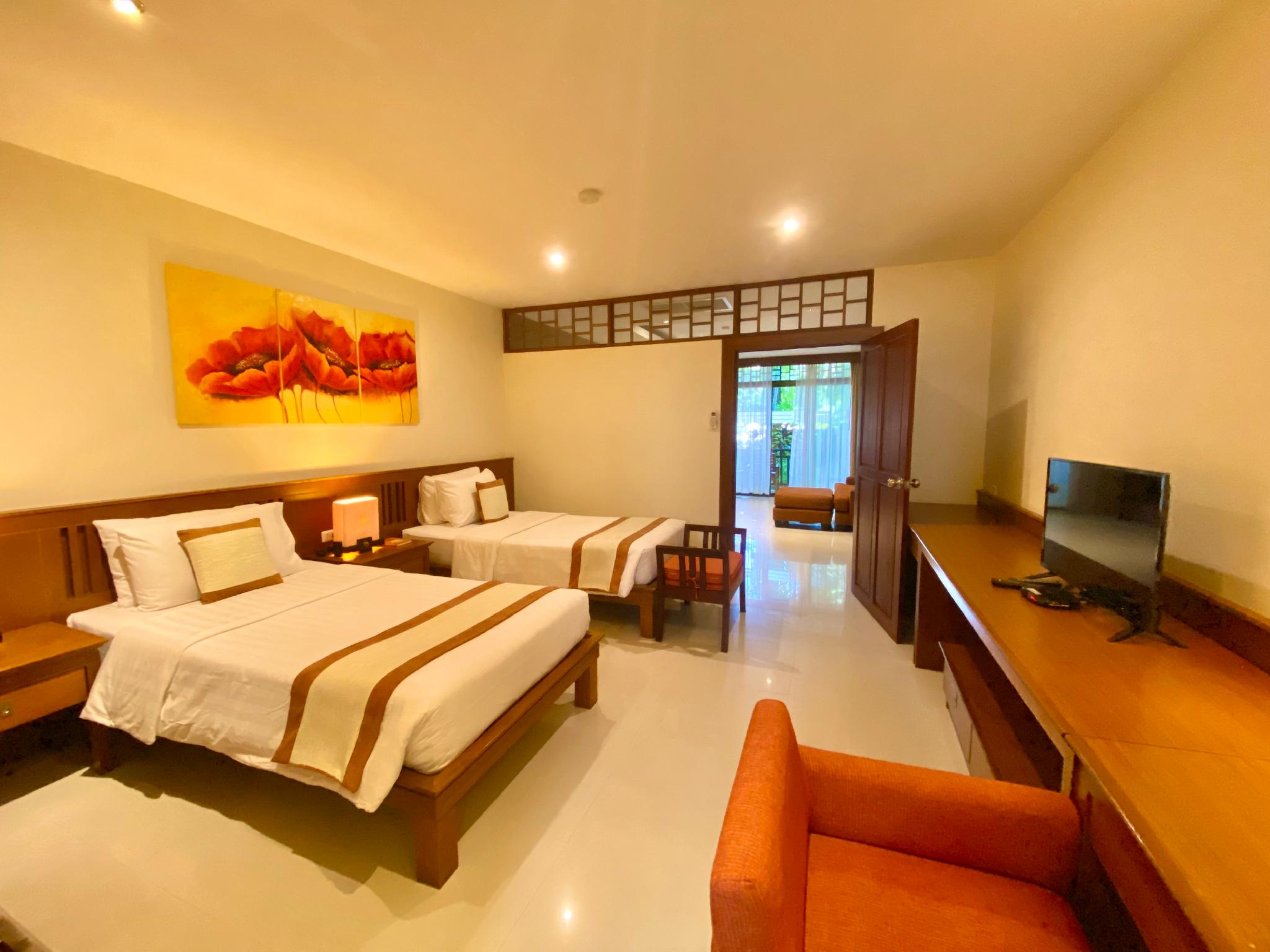 Deluxe, Twin Beds, Pool Side, Terrace