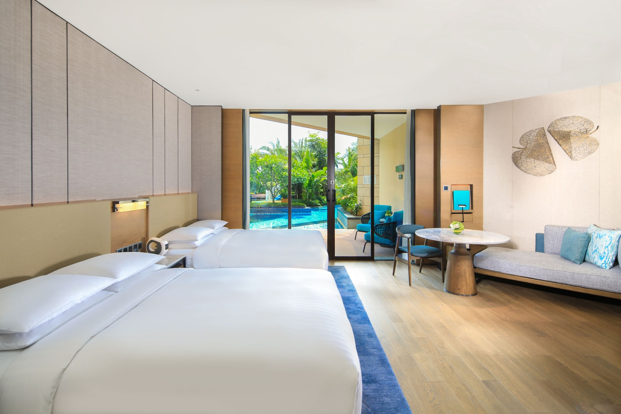 Room, 2 Double Beds, Lagoon View, Pool Access