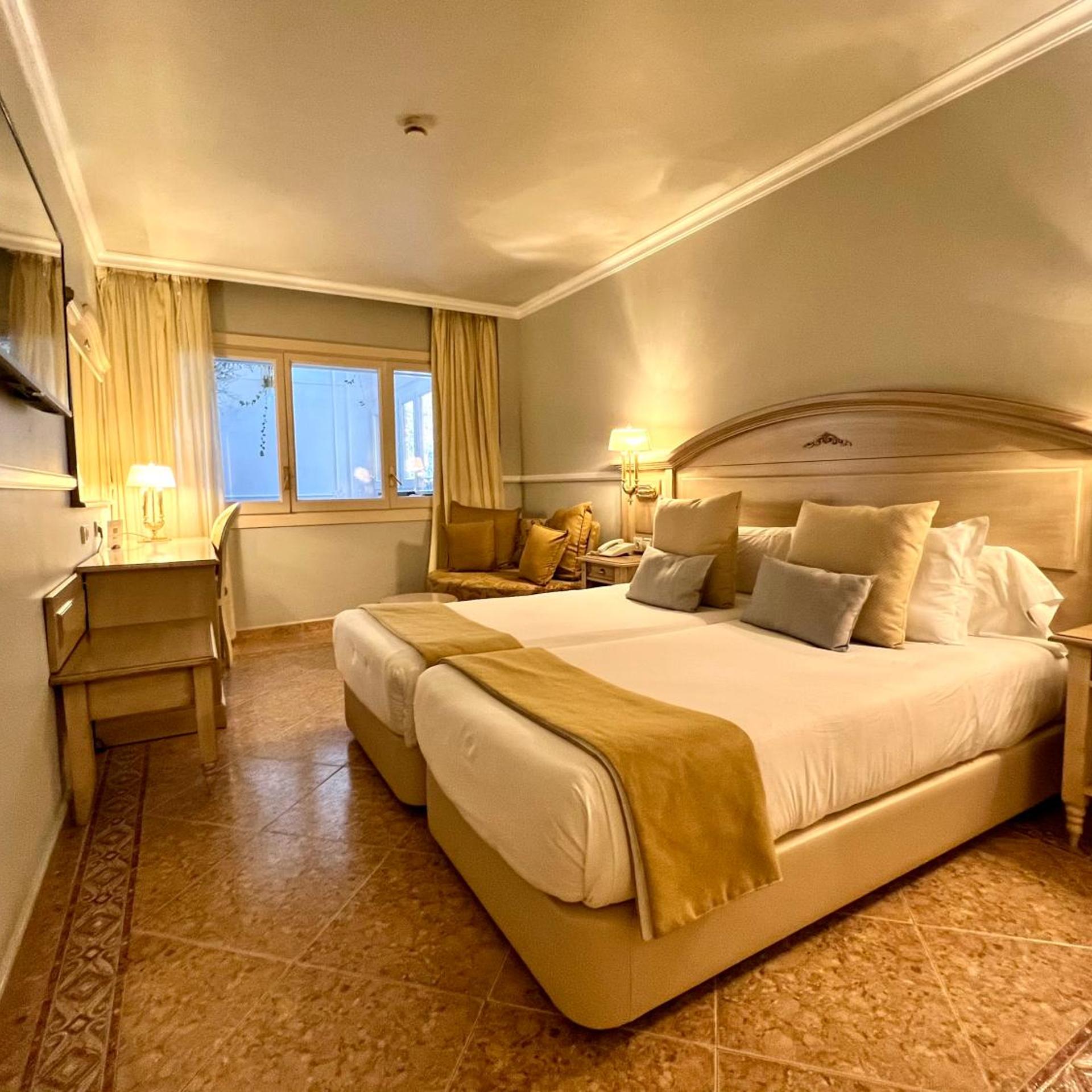 Room, Double or Twin Bed, Backyard View