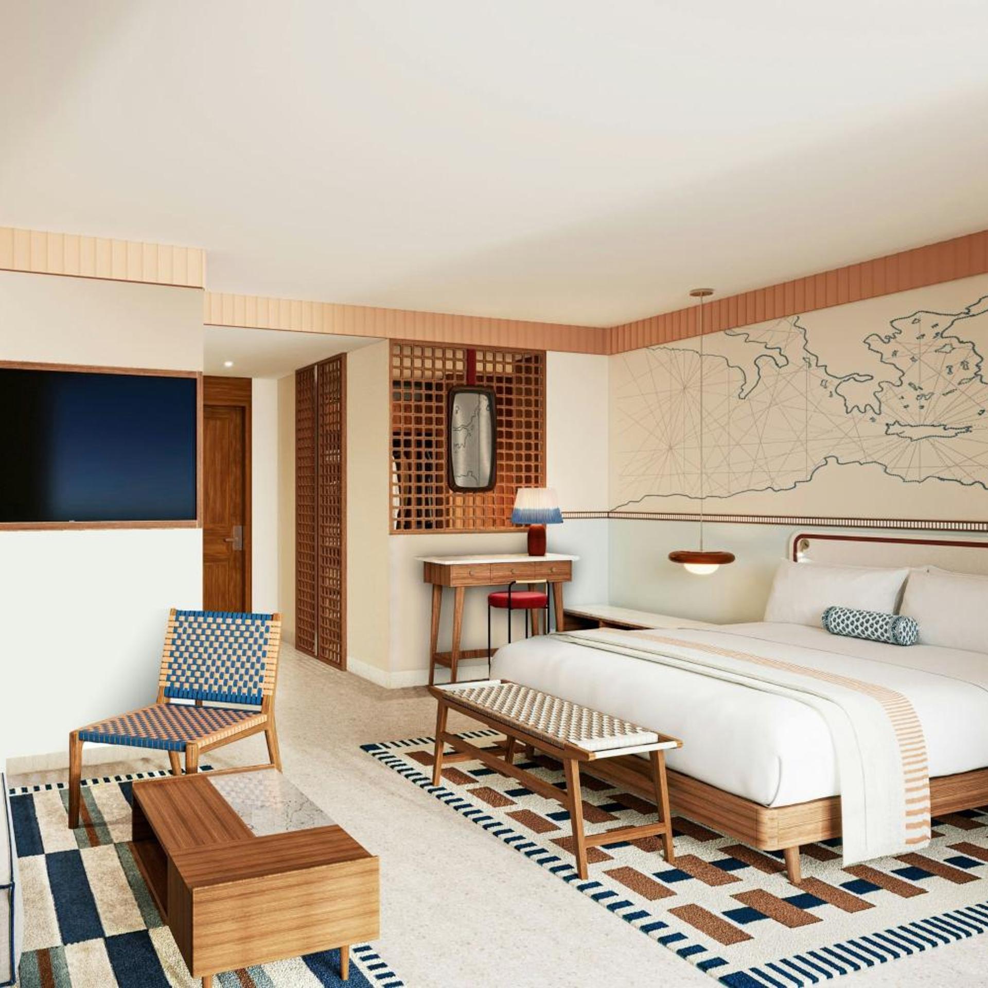 Junior Suite, King Bed, Inland View, Sofa, Balcony