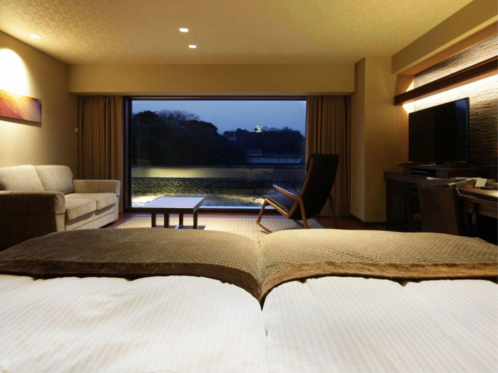 Superior, Twin Beds, Semi Outdoor Bath