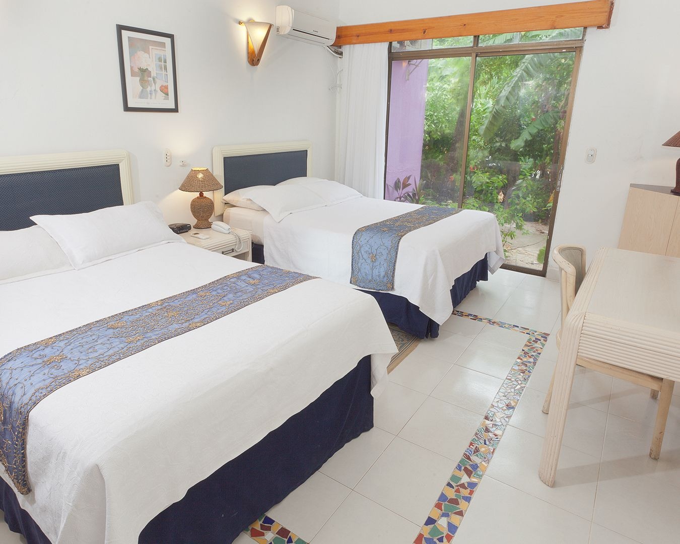2 Bedrooms, Family Suite, 2 Double and Twin Beds, 2 Bathrooms, Ground Floor