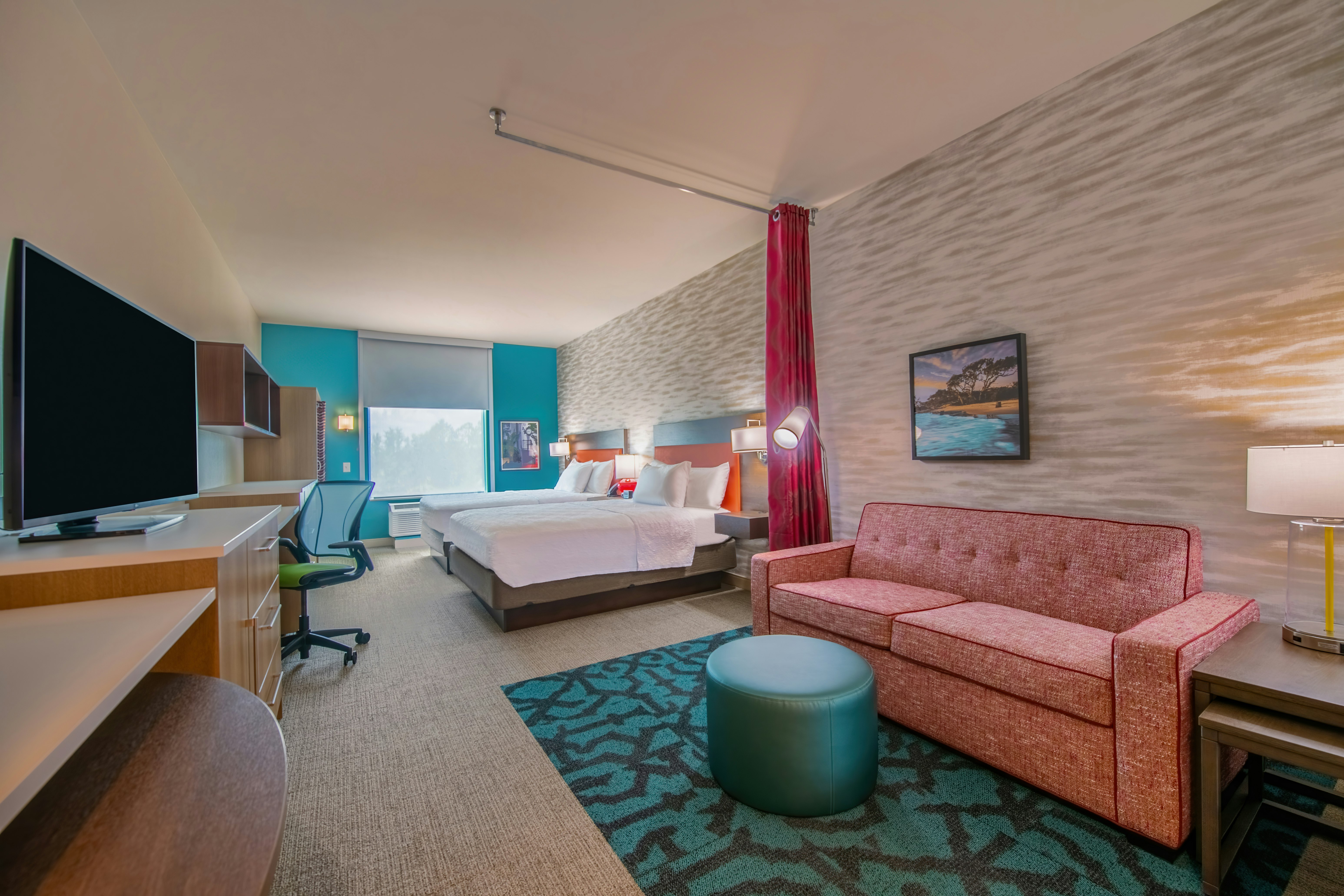 Studio, 2 Queen Beds, Accessible