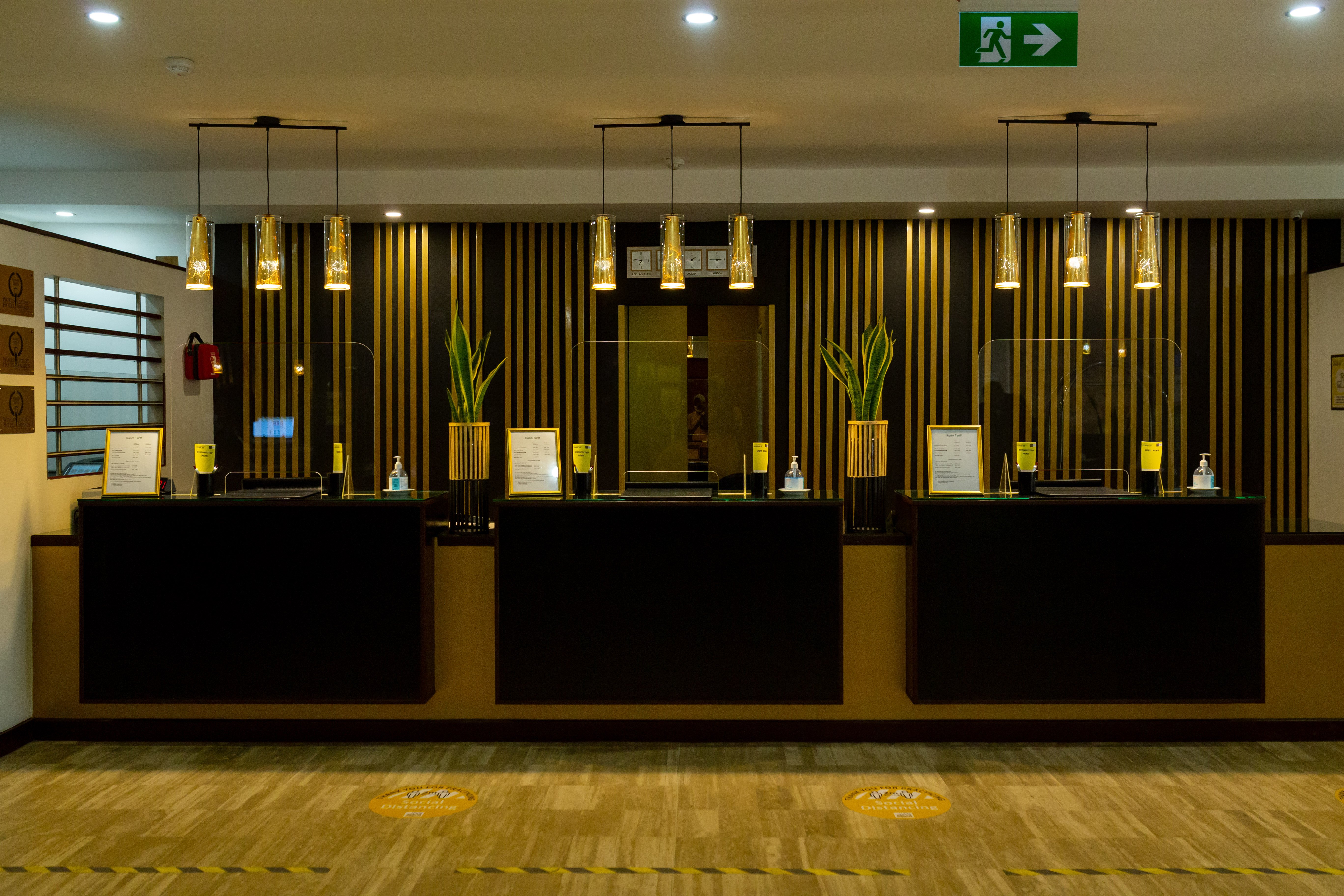 Lobby at Accra City Hotel, ACCRA