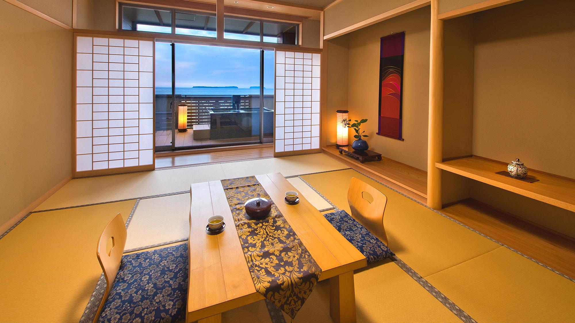 Japanese, Panoramic Ocean View, Ocean View, Outdoor Bath