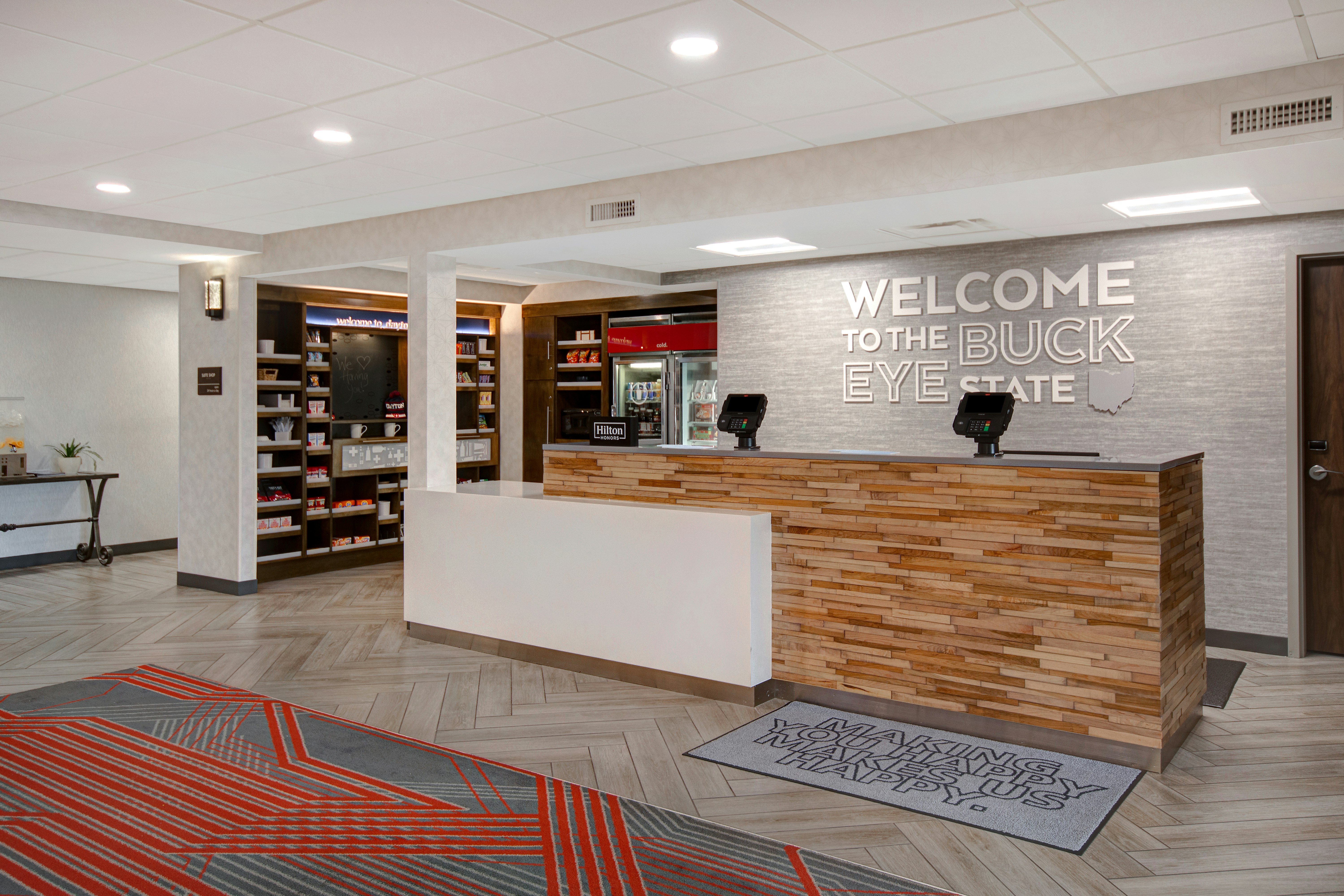 Lobby at HAMPTON INN SUITES DAYTON VANDALIA, DAYTON - OH