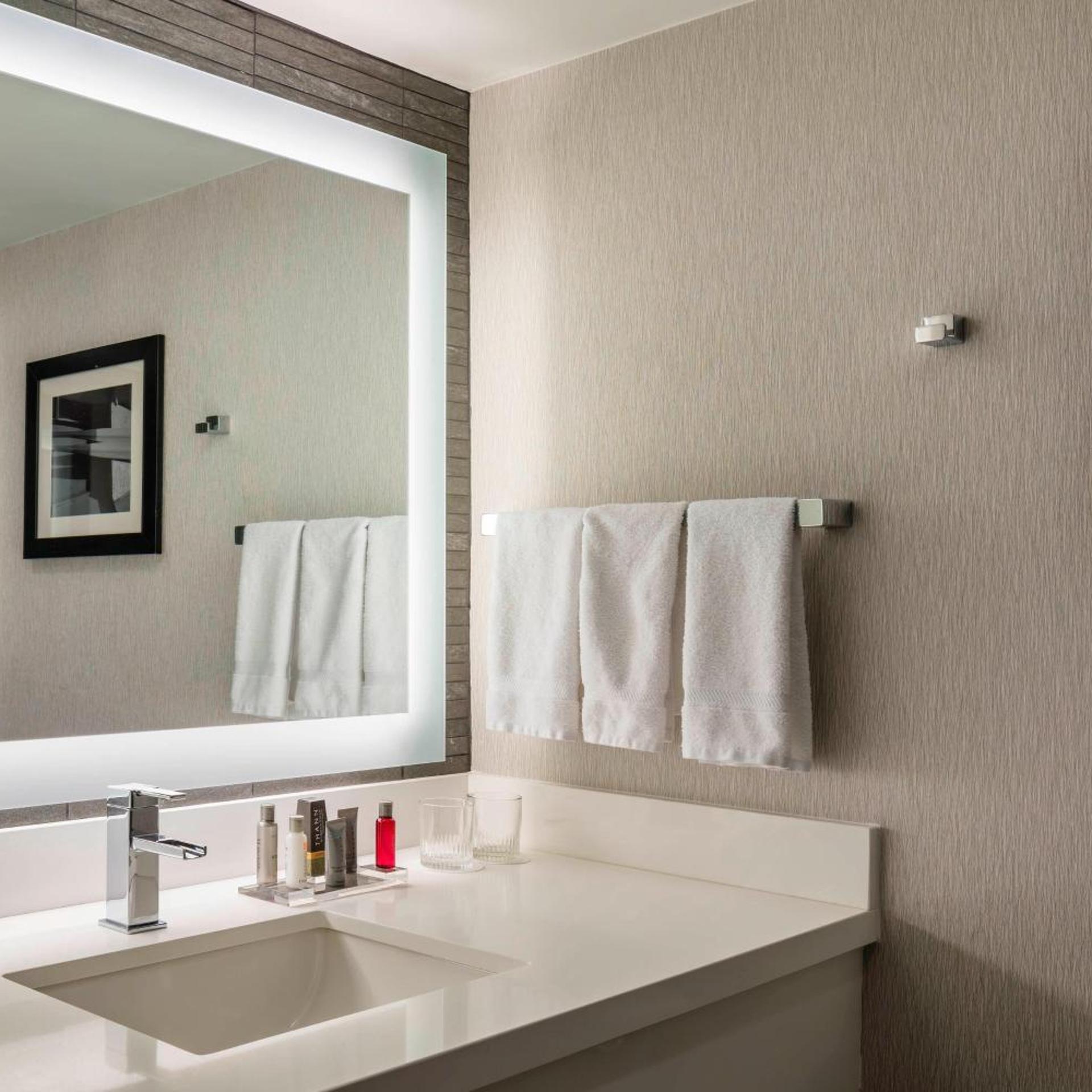 غرفة بسرير كينج بشرفة لذوي الإعاقة، Boston Marriott Newton 8/8
