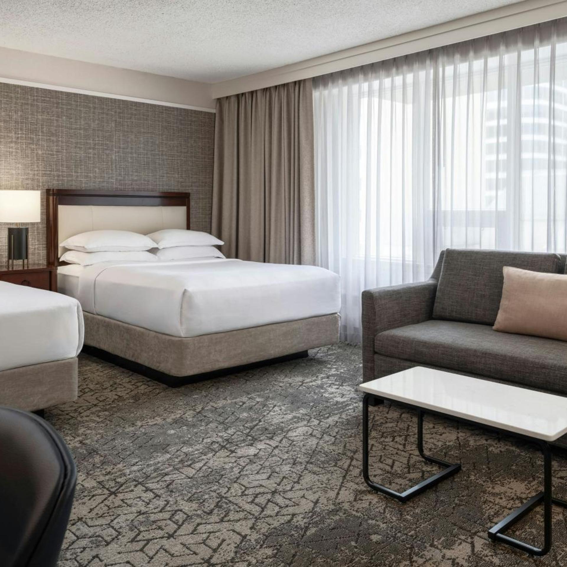 Guest Room, Deluxe, 2 Queen Beds, Sofa