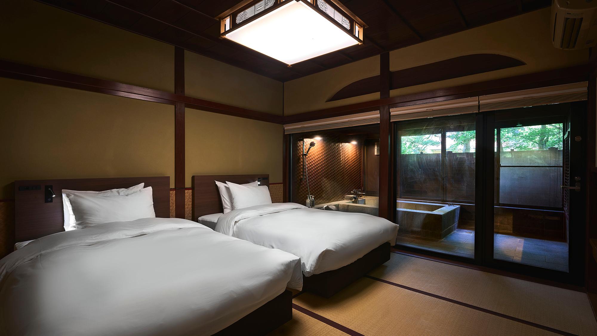 Japanese Western, Garden, Premium, Double Bed