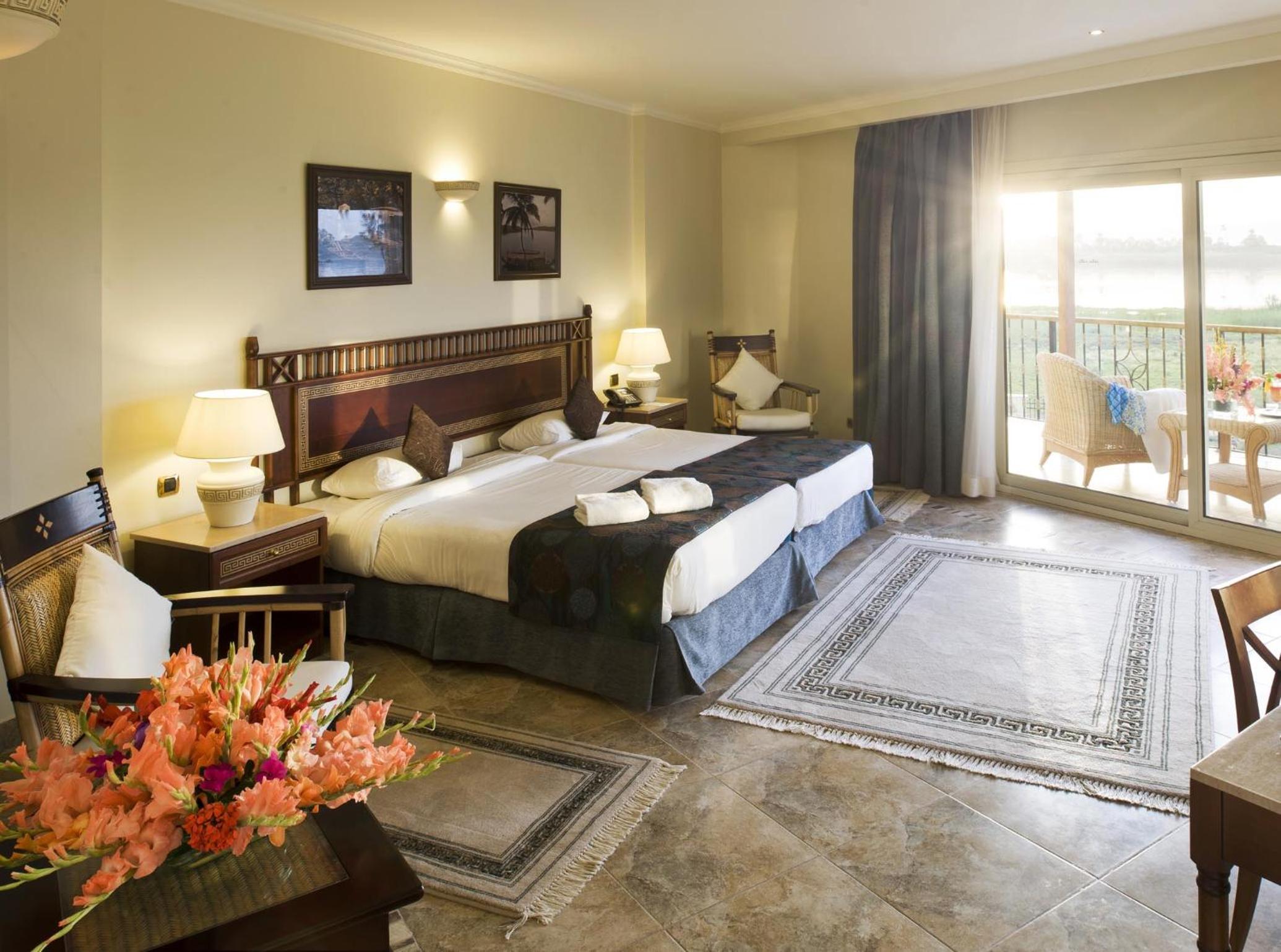 غرفة سوبيريور بسرير مزدوج أو سريرين منفصلين بإطلالة على النهر، Jolie Ville Resort & SPA kings Island Luxor 3/4