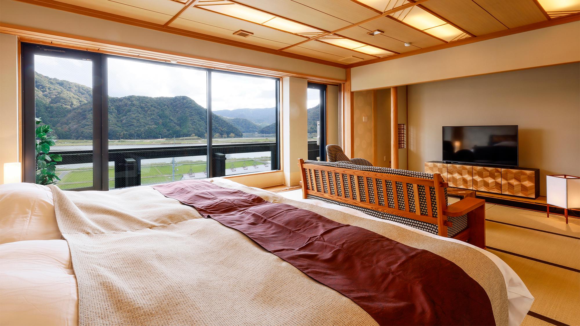 Japanese Western, Deluxe, Suite, River View, Night View