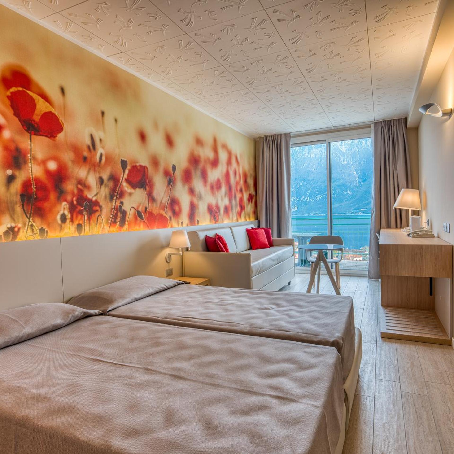 غرفة بانورامية بسرير مزدوج أو سريرين منفصلين، Hotel Cristina 7/10