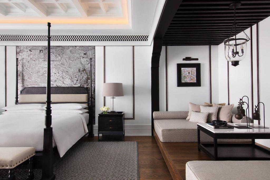 جناح رئاسي بسرير كينج مع دخول صالة النادي، Marriott Bangkok Hotel the Surawongse 2/3