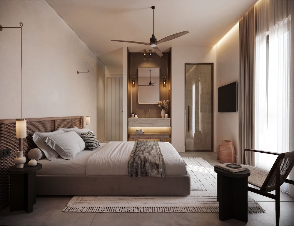جناح استوديو سوبيريور بسرير كوين بإطلالة على البحر مع أريكة، Breaq Santorini Hotel (Ex Margarita Hotel Santorini) 5/9