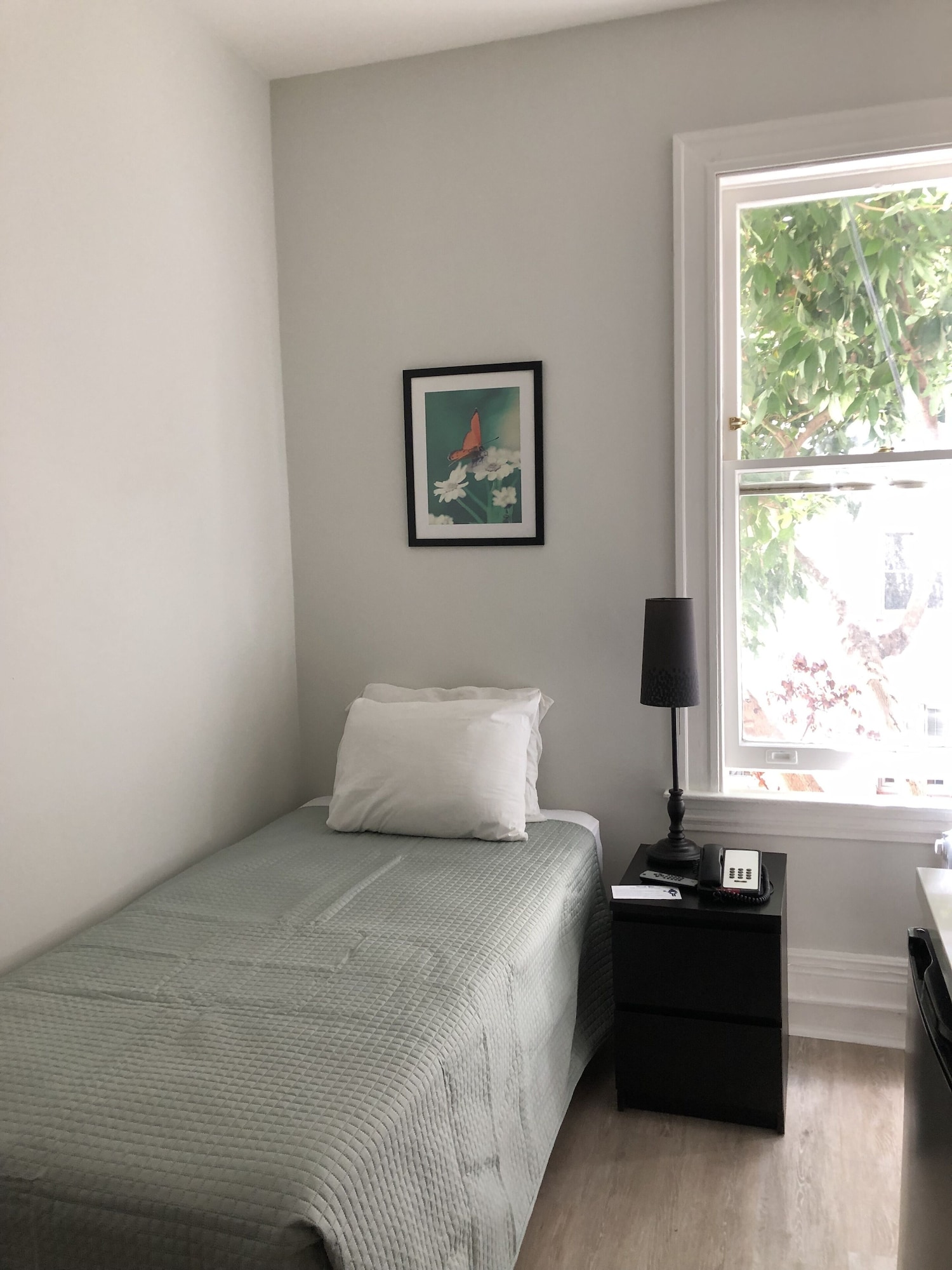 STANDARD, SINGLE BED, SHARED BATHROOM