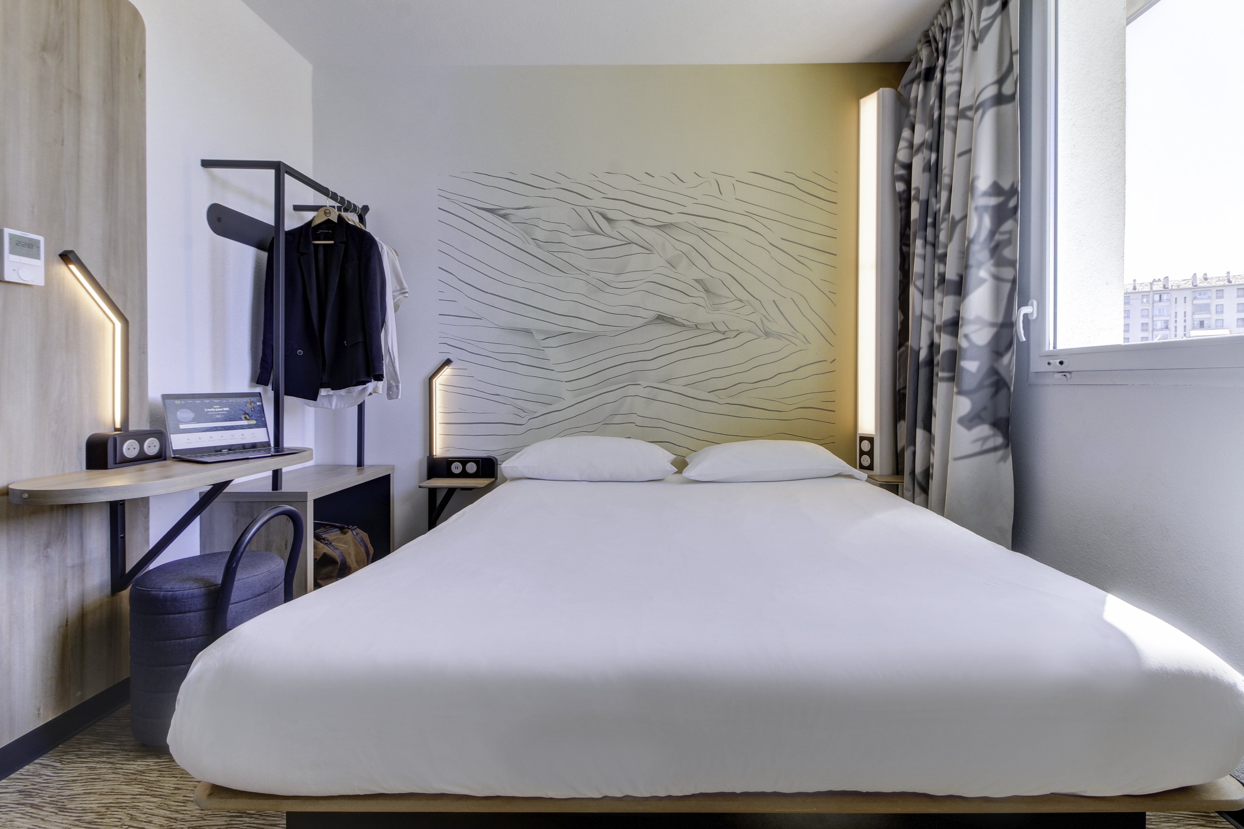 غرفة سوبيريور بسرير كوين، B&B Hotel Marseille Prado Velodrome 2/4