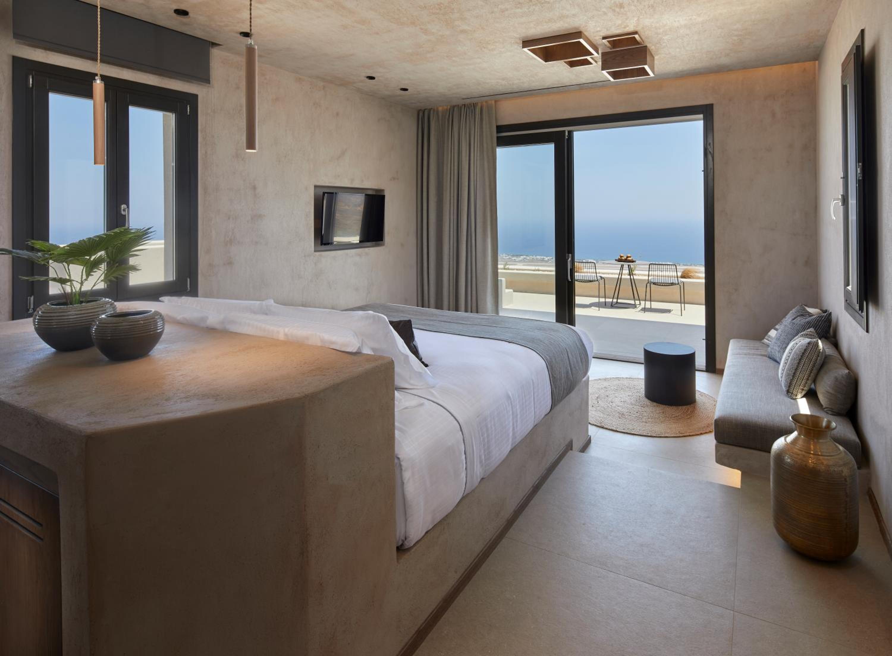 جناح بانورامي بجاكوزي، North Santorini Luxury Spa Hotel 2/10