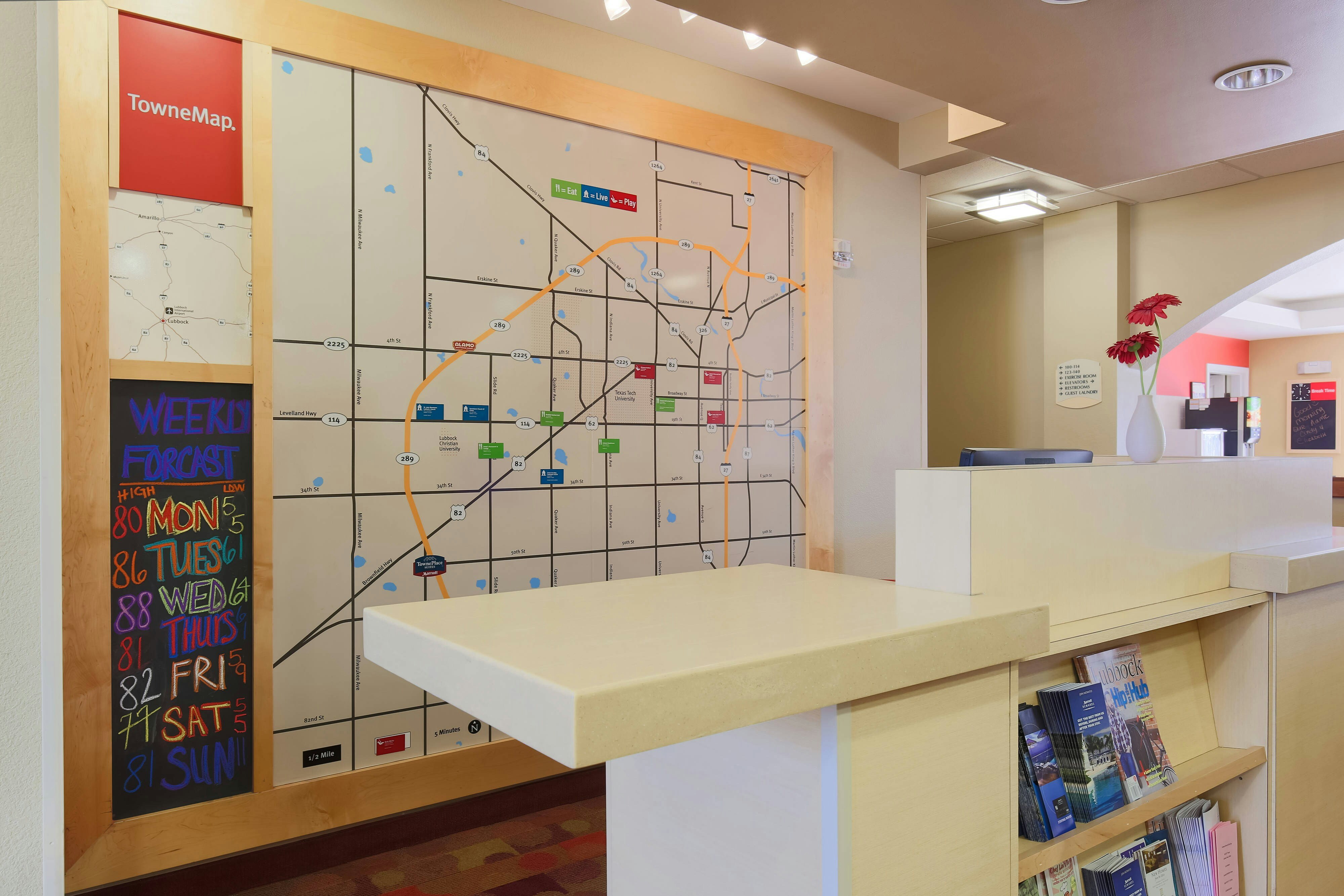 Lobby at Towneplace Suites By Marriott, LUBBOCK - TX