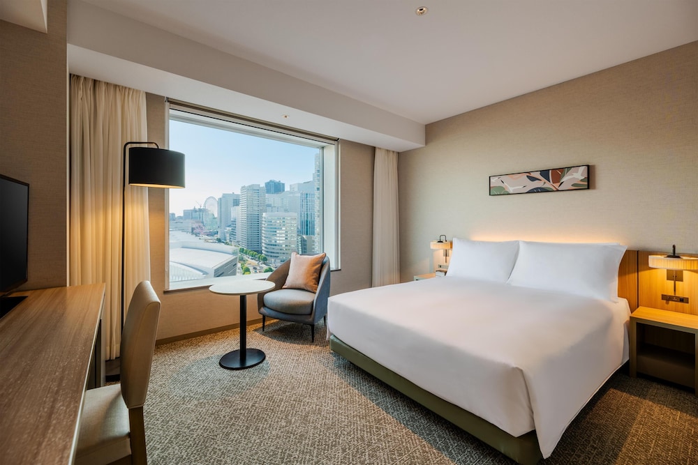 غرفة ديلوكس بسرير كوين بإطلالة على البحر، The Square hotel Yokohama Minatomirai 3/4