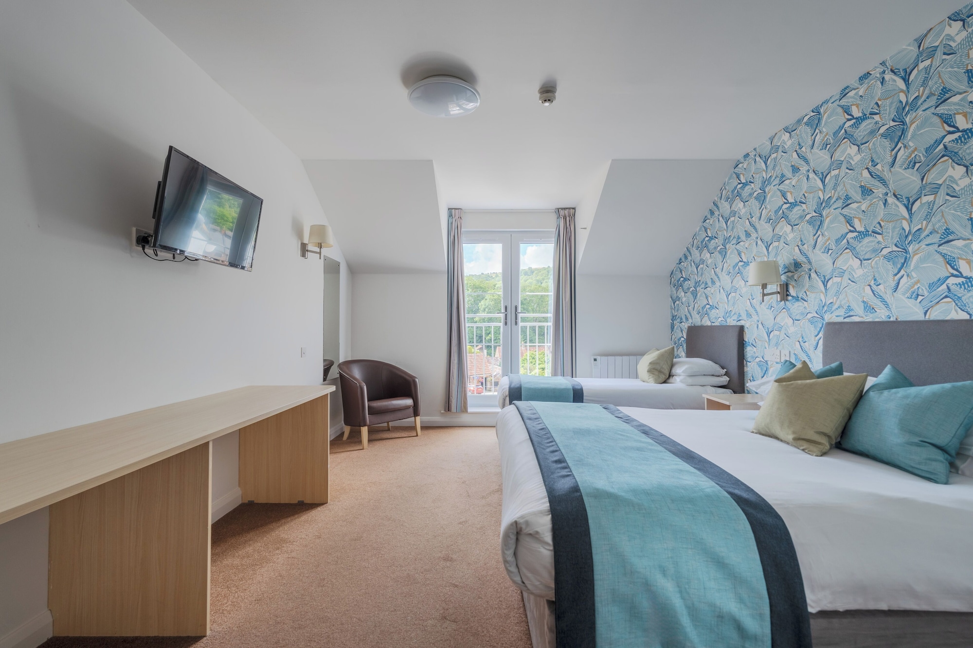 Family, 1 Double and 1 Single Bed, Resort View