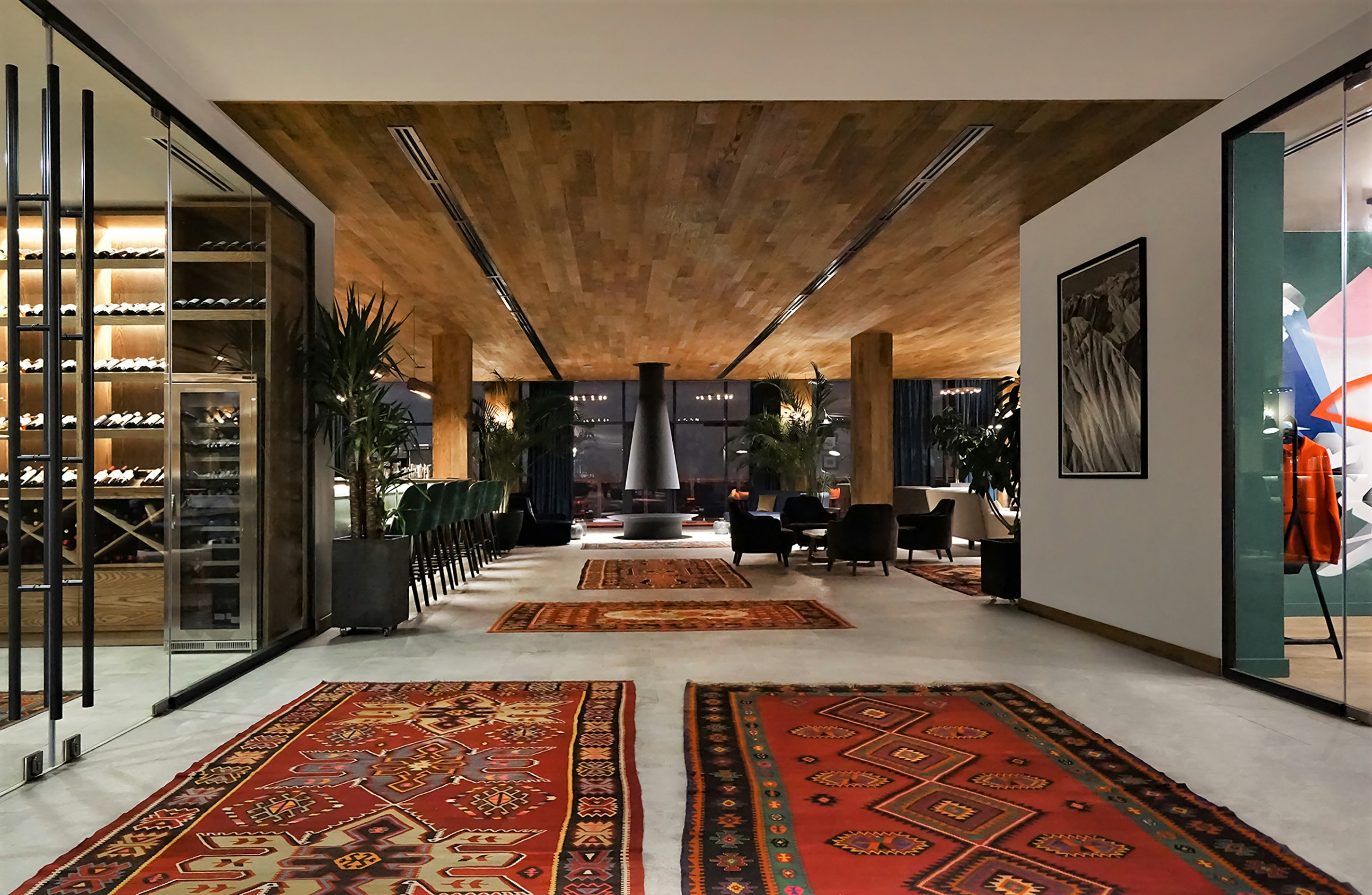 Lobby at Gudauri Lodge, KAZBEGI