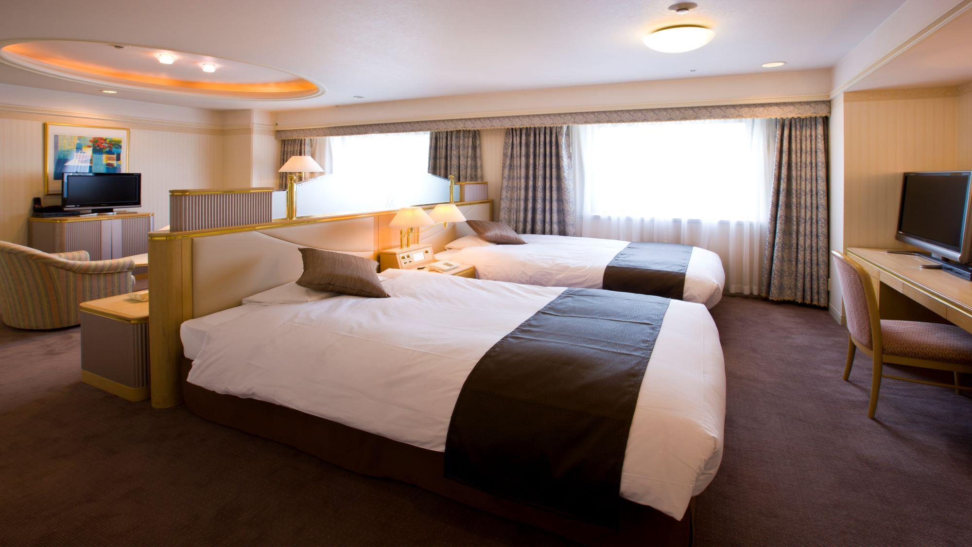 Semi Room, Quadruple, 4 Semi Double Beds