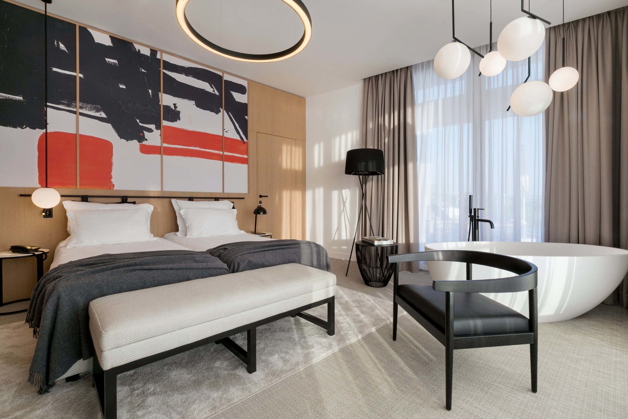 2 Bedrooms, Deluxe, Penthouse, Suite, 1 King and 1 Single Beds, Sea View, Terrace