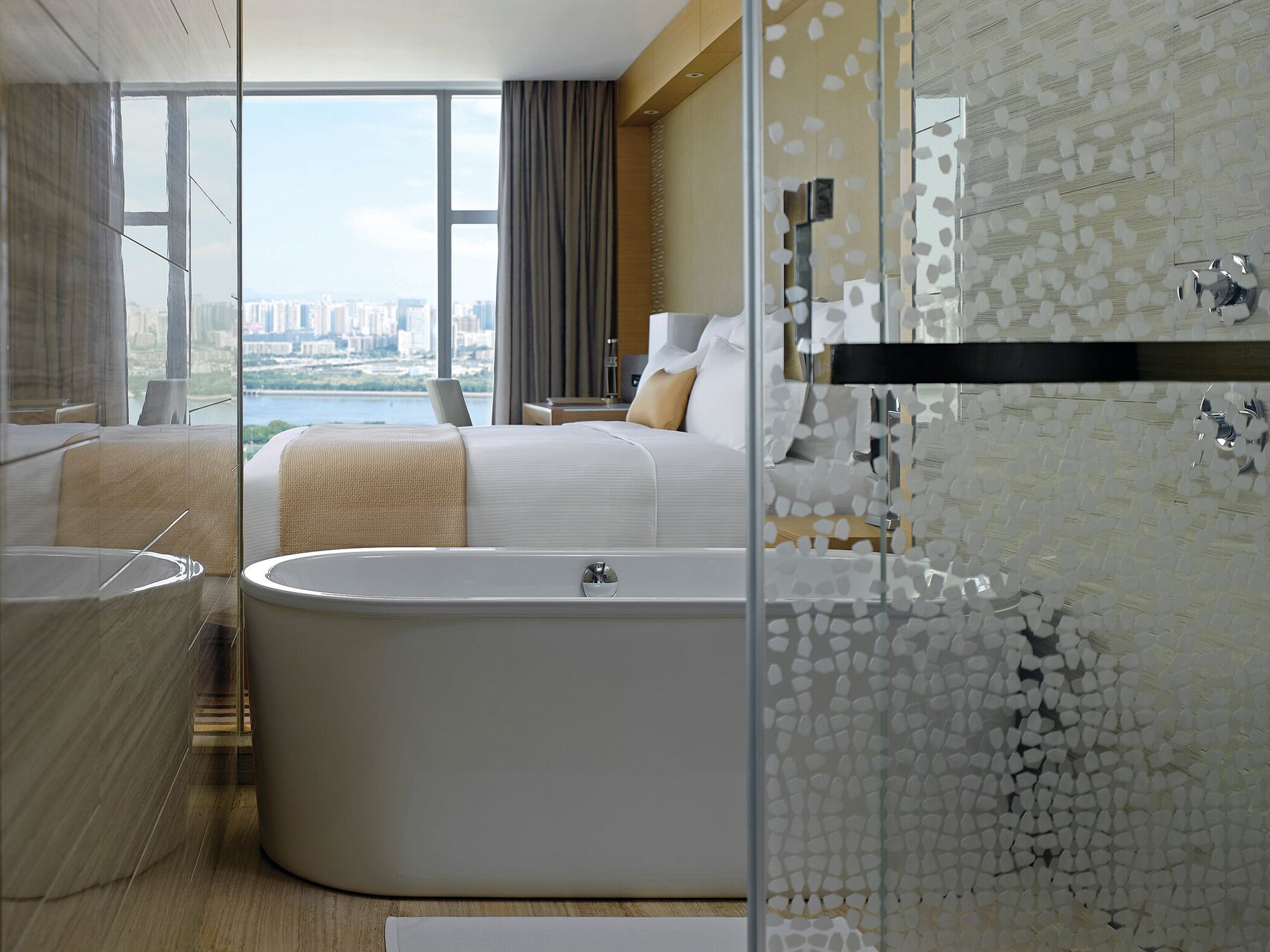 غرفة كلوب تنفيذية بسريرين منفصلين، Langham Place Hotel Guangzhou 10/10