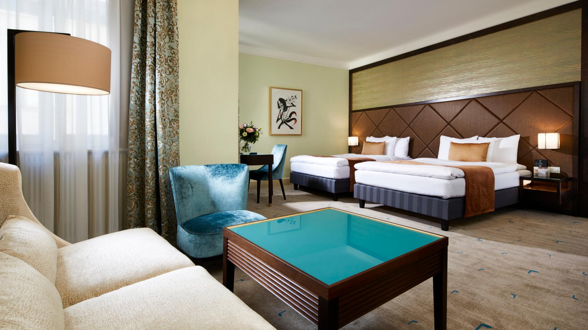 Semi Room, Junior Suite, Twin Beds, 2 Semi Double Beds