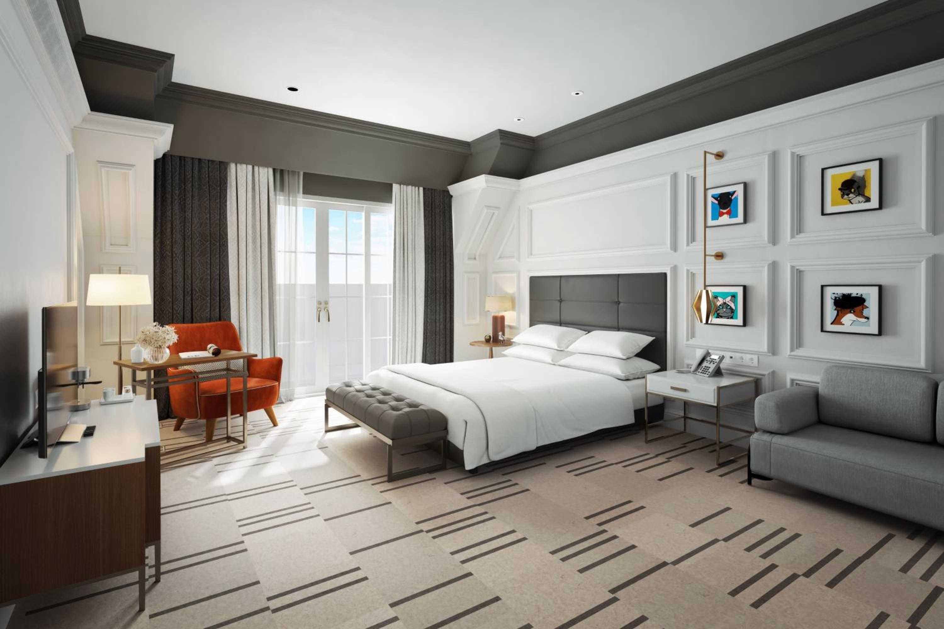 Bank, Suite, King Bed, Balcony, Club Lounge Access, South Wing، London Marriott County Hall 3/10