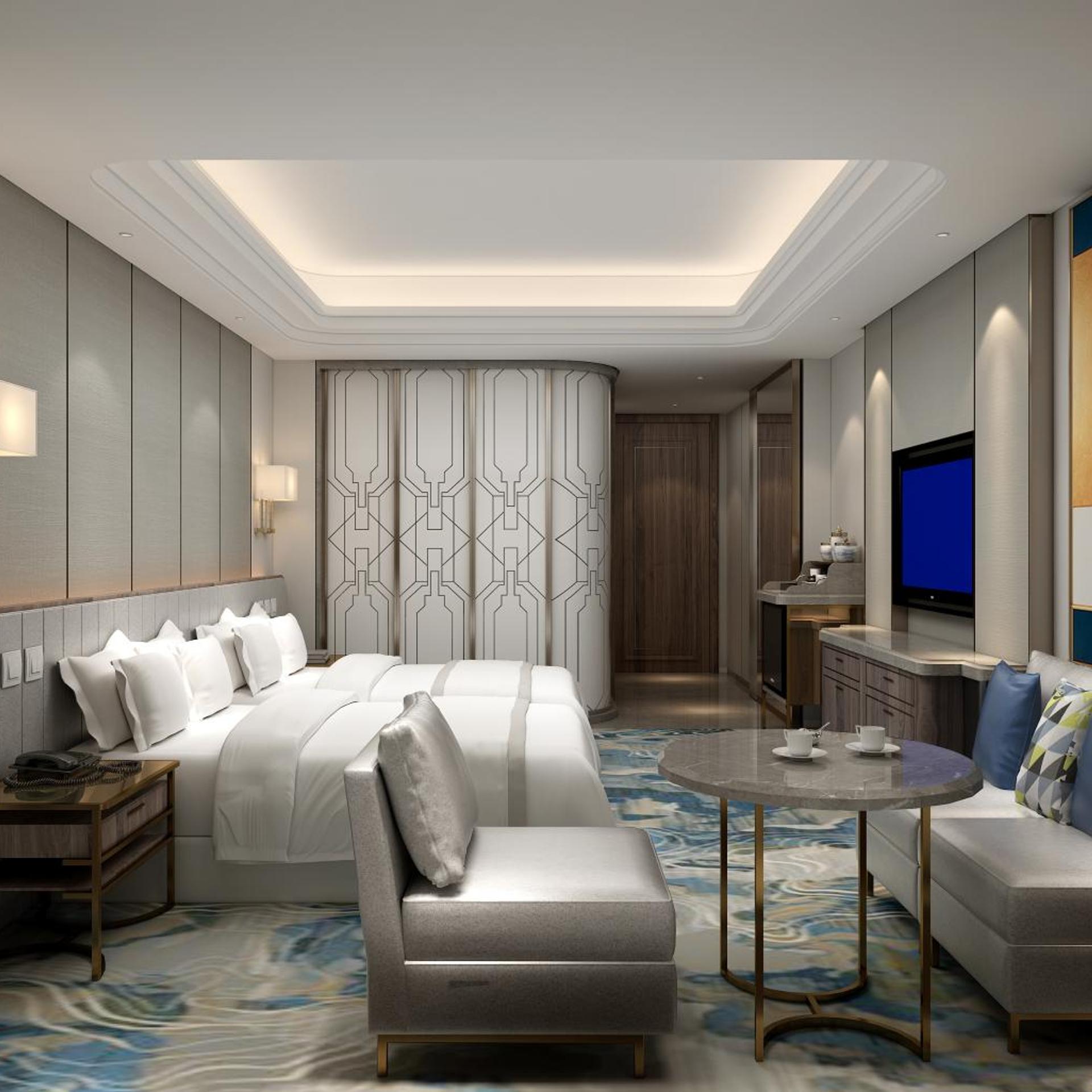 غرفة سوبيريور بسريرين منفصلين بإطلالة على الحديقة، Oriental Riverside Hotel Shanghai International Convention Center 4/5