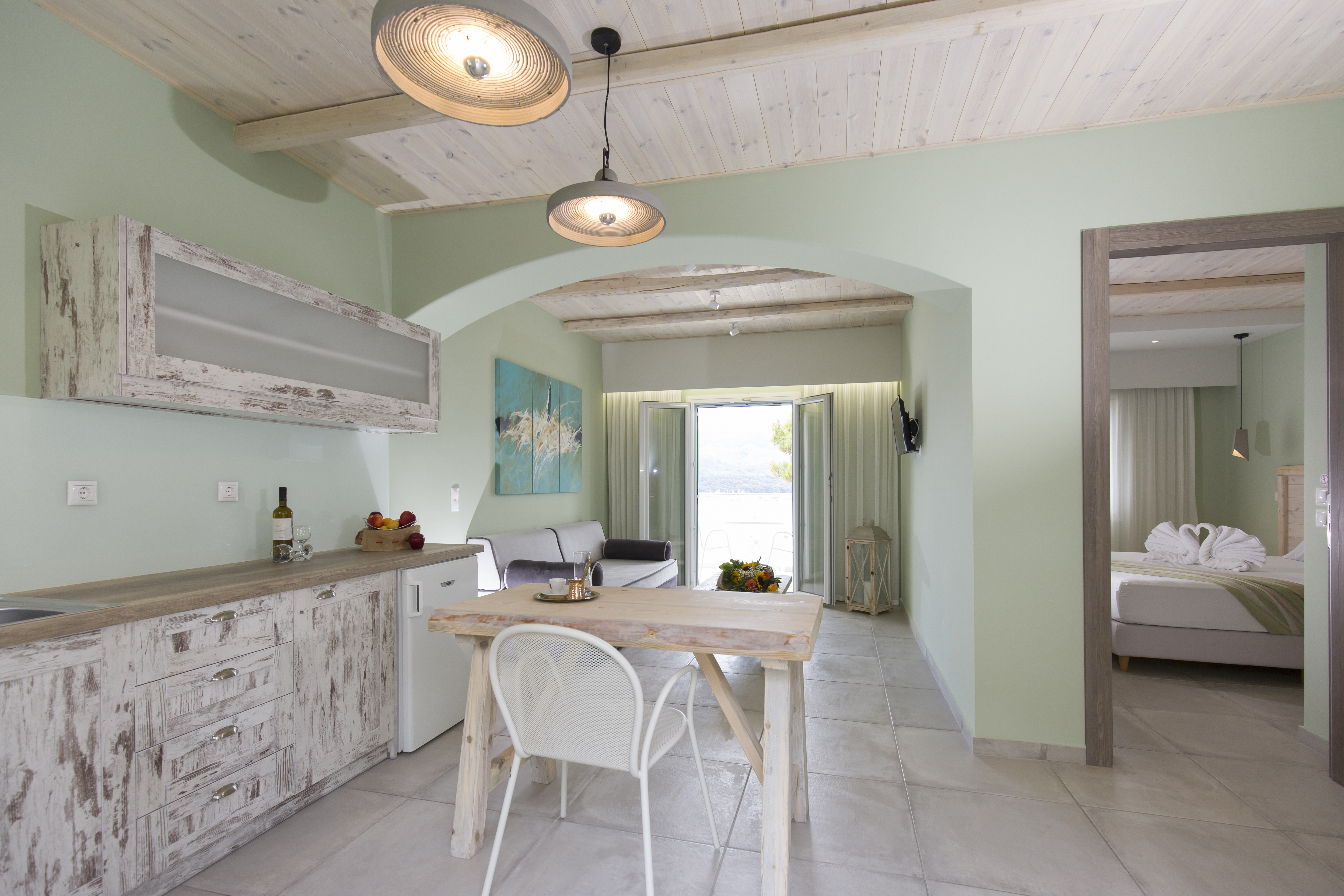 Lobby at Anthemis Hotel Apartments, SAMOS