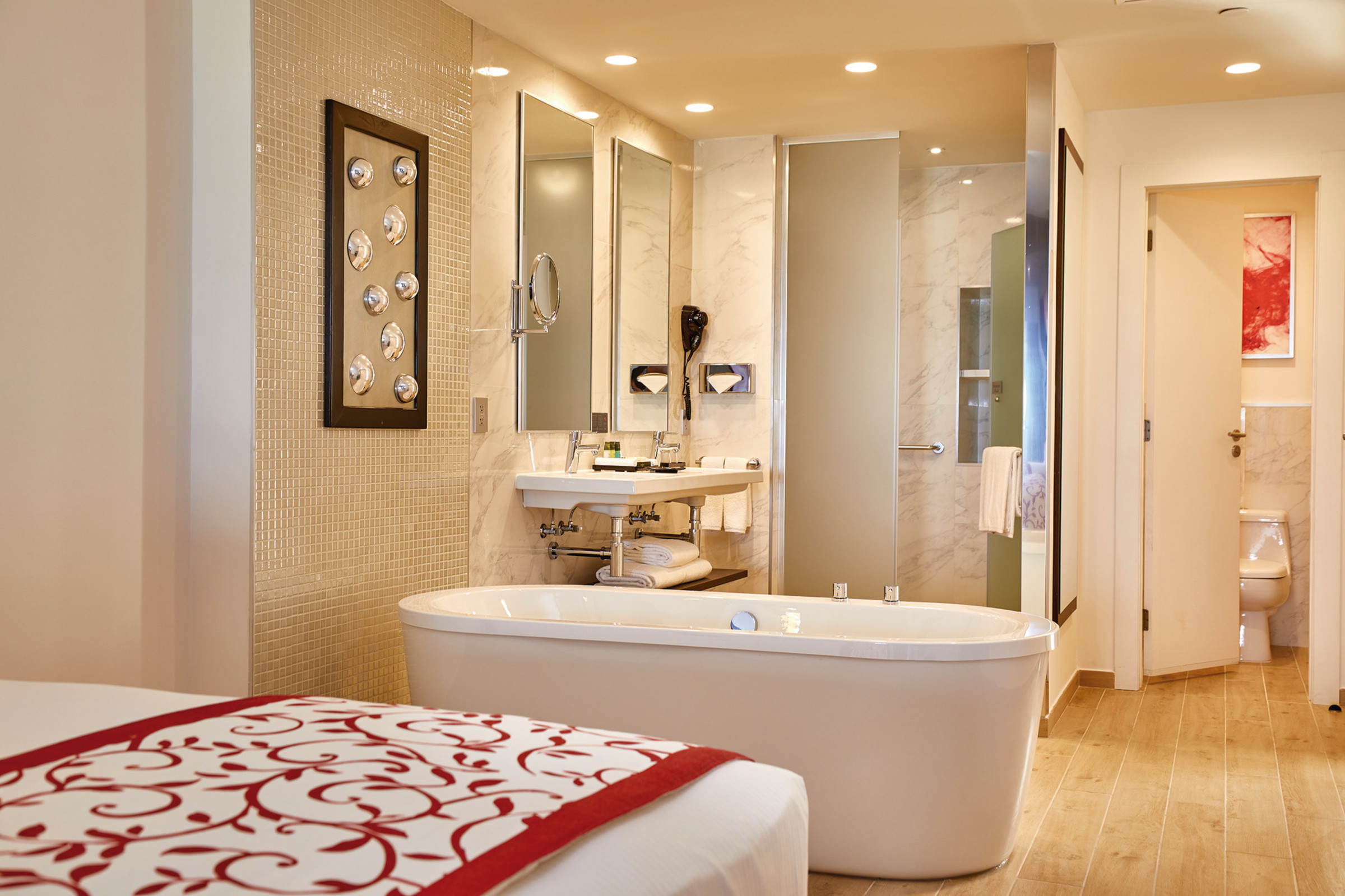 جناح جونيور بسرير مزدوج بإطلالة على البحر، Riu Palace Costa Mujeres All Inclusive 3/3