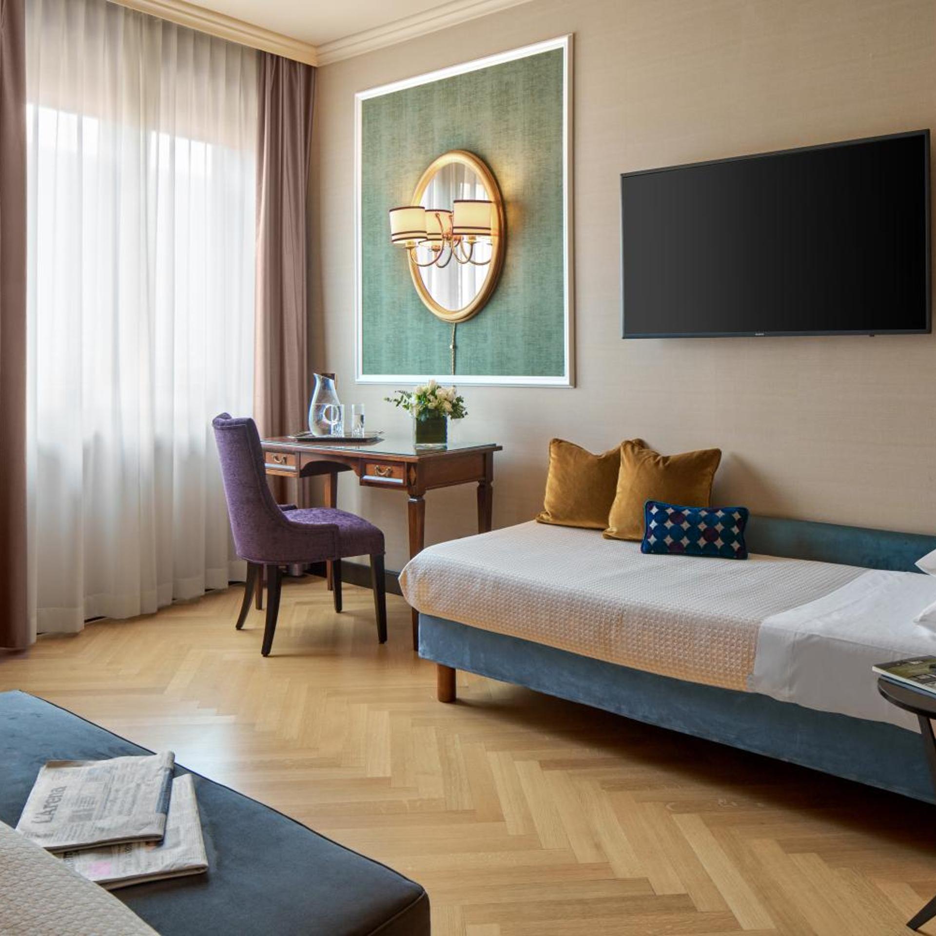 غرفة سوبيريور ثلاثية مع أريكة، Hotel Accademia Verona 6/10