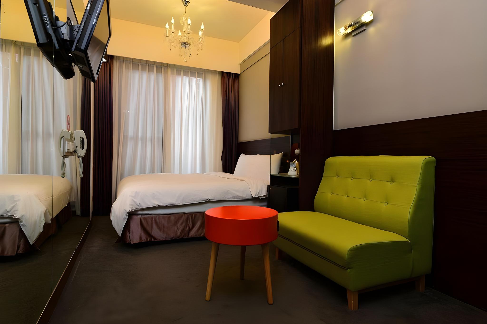 غرفة كومفورت بسرير مزدوج، Hotel Les Champs Hualien 2/2