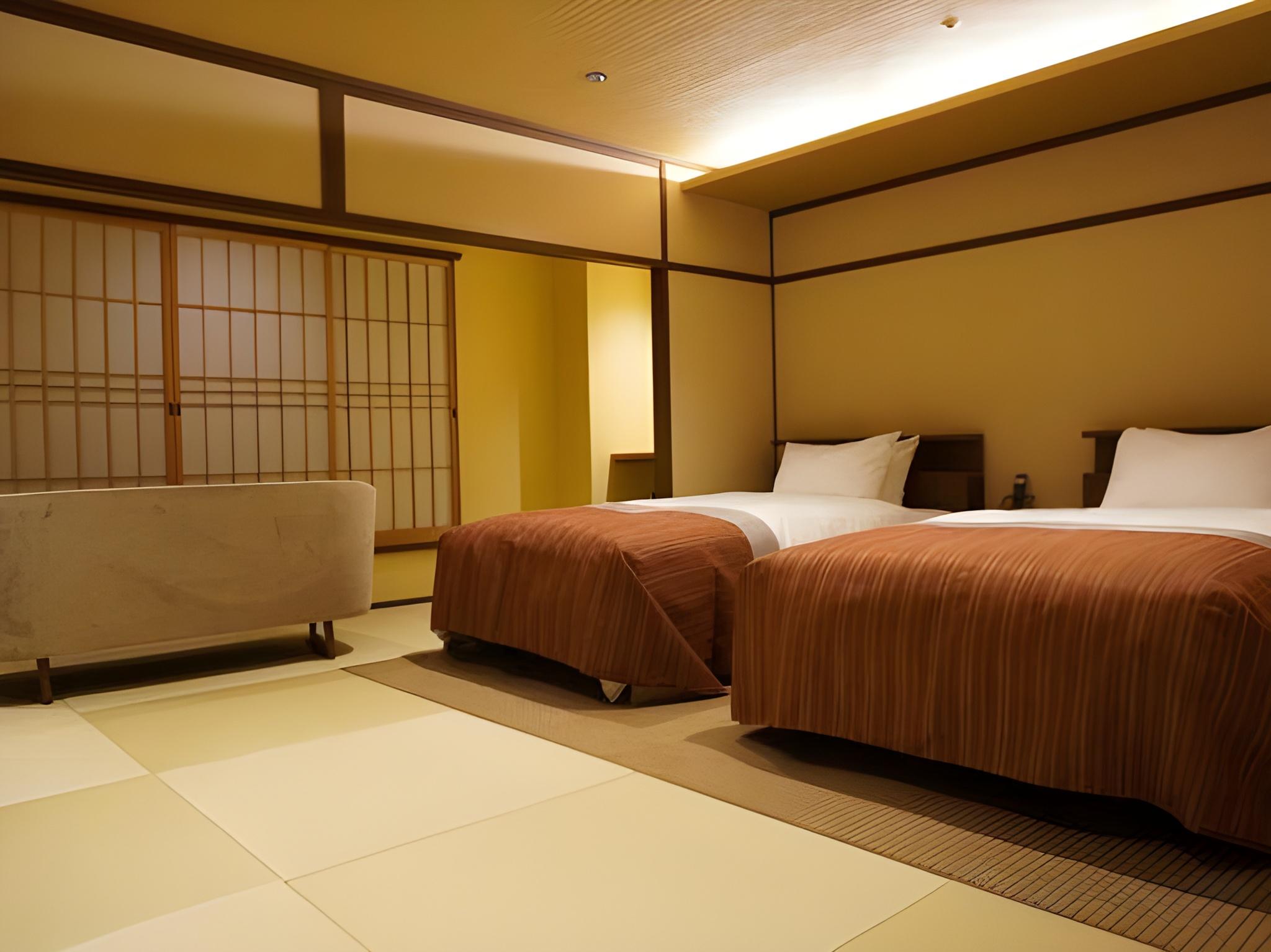 Semi Room, Japanese, Suite, Twin Beds, 2 Semi Double Beds