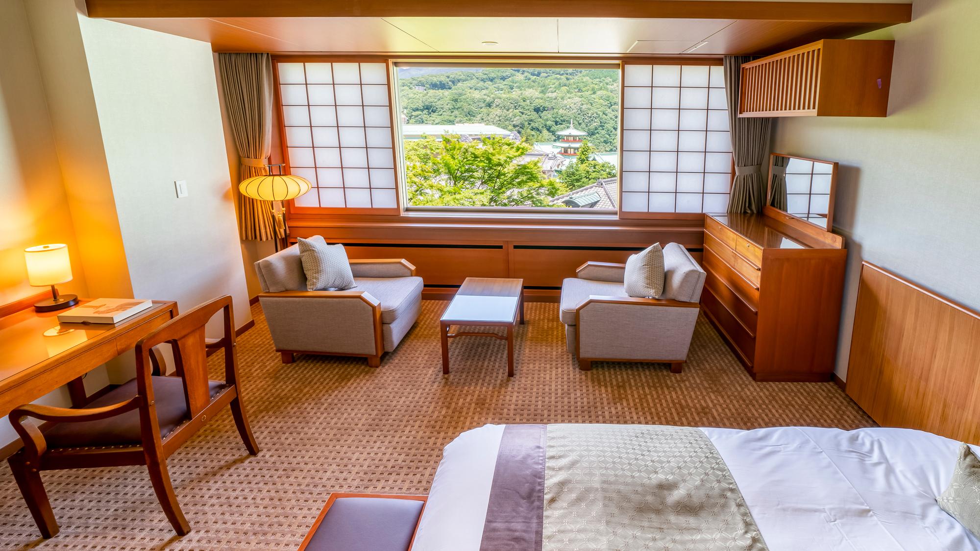 Room, Twin Beds, Garden Front, Forest Wing