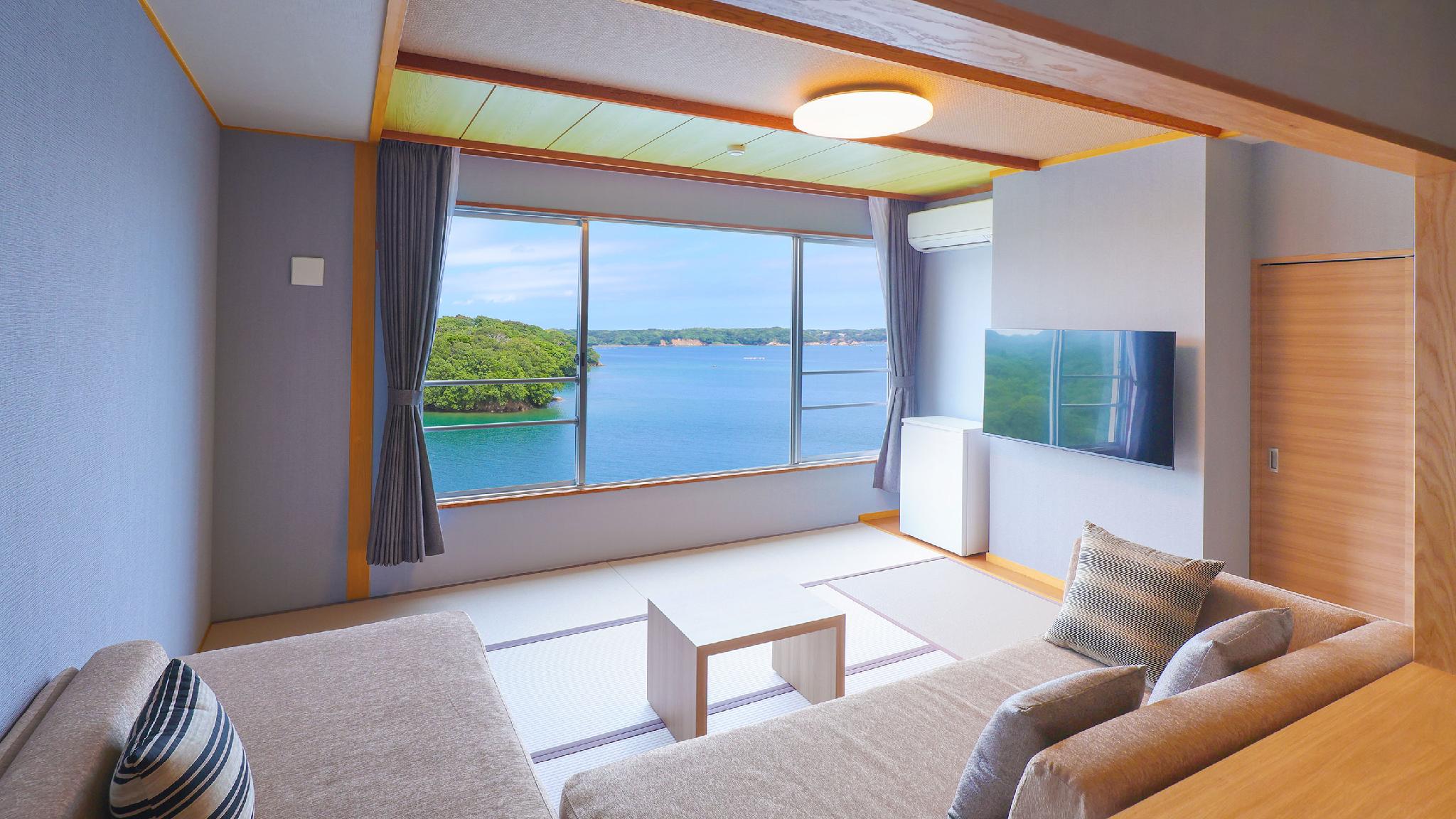 Japanese Western, Superior, Twin Beds, Ocean View, No Bathroom, Tatami
