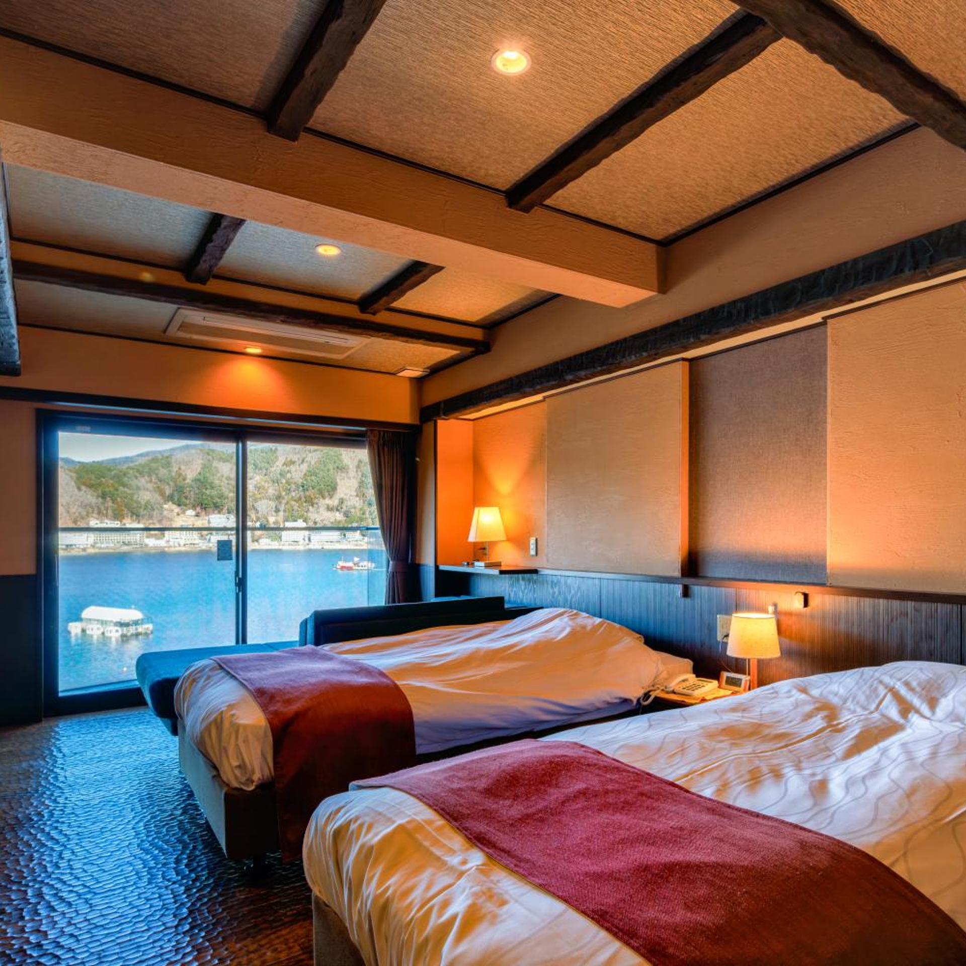 Deluxe, Lake View, Outdoor Bath, East Wing، Fuji Lake Hotel 2/7