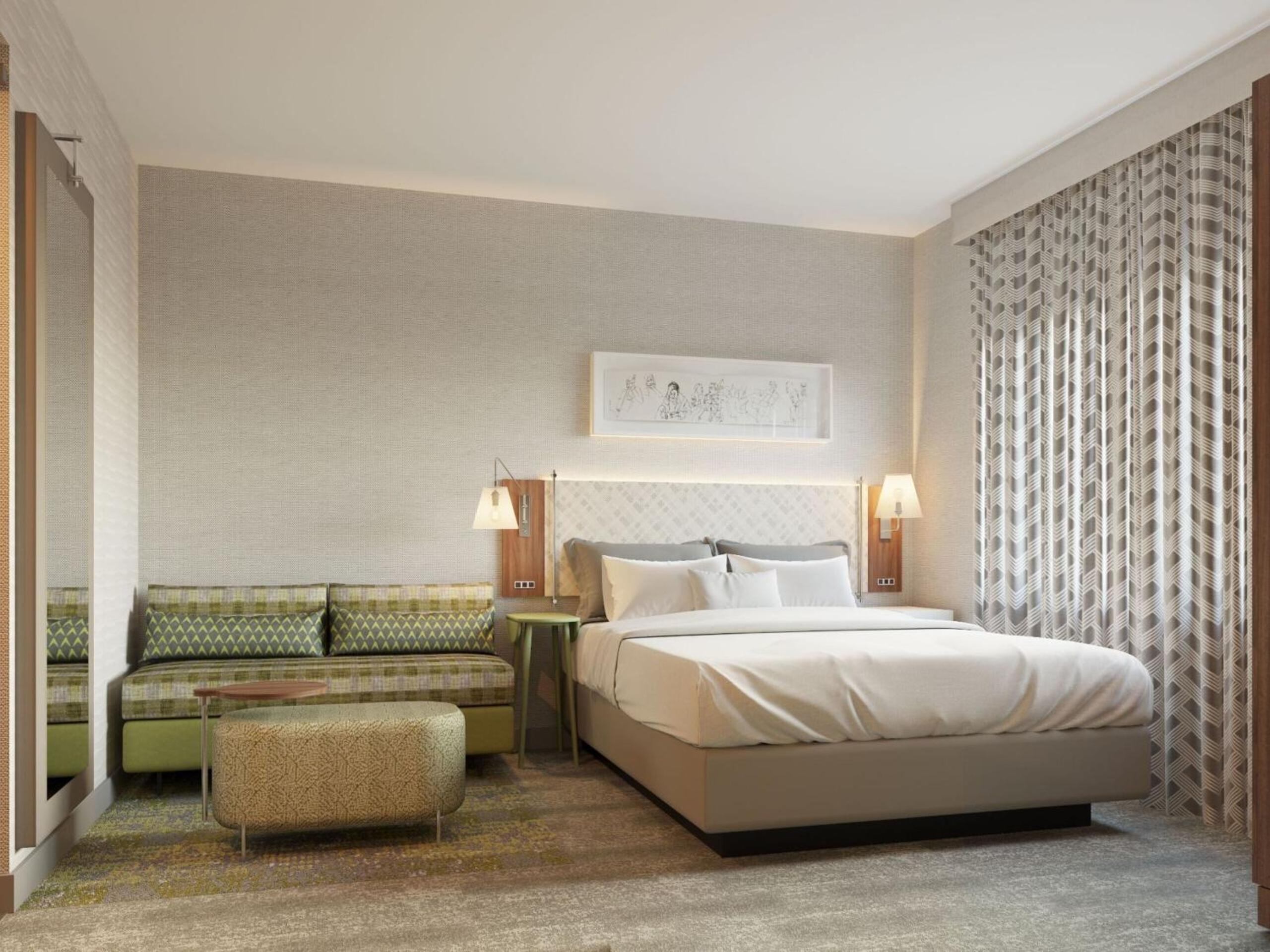 ROOM, QUEEN BED, CORNER, ACCESSIBLE