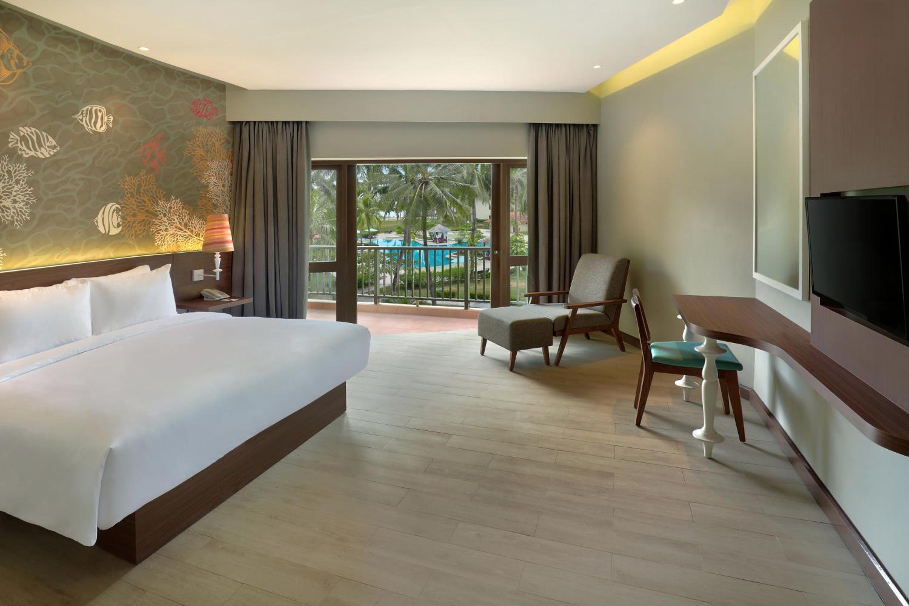Deluxe, Double Bed, Pool Terrace