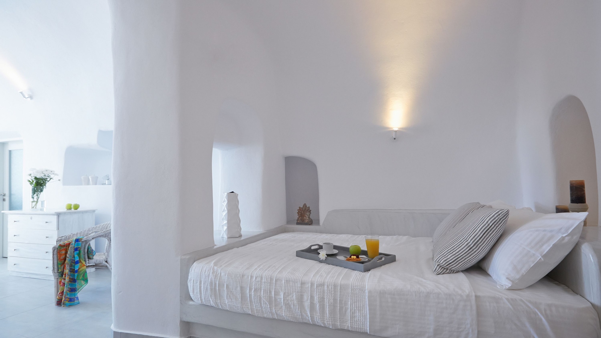 Villa, Twin Beds, King Bed, Caldera View, Sofa, Hot Tub