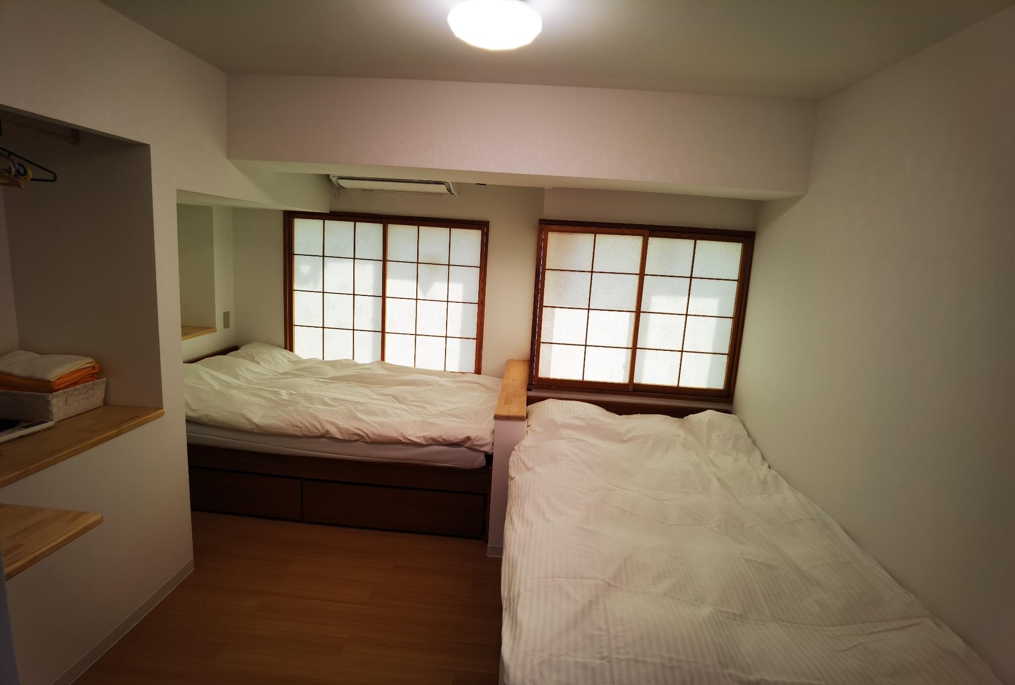 Semi Room, Sky, Starry, 2 Semi Double Beds