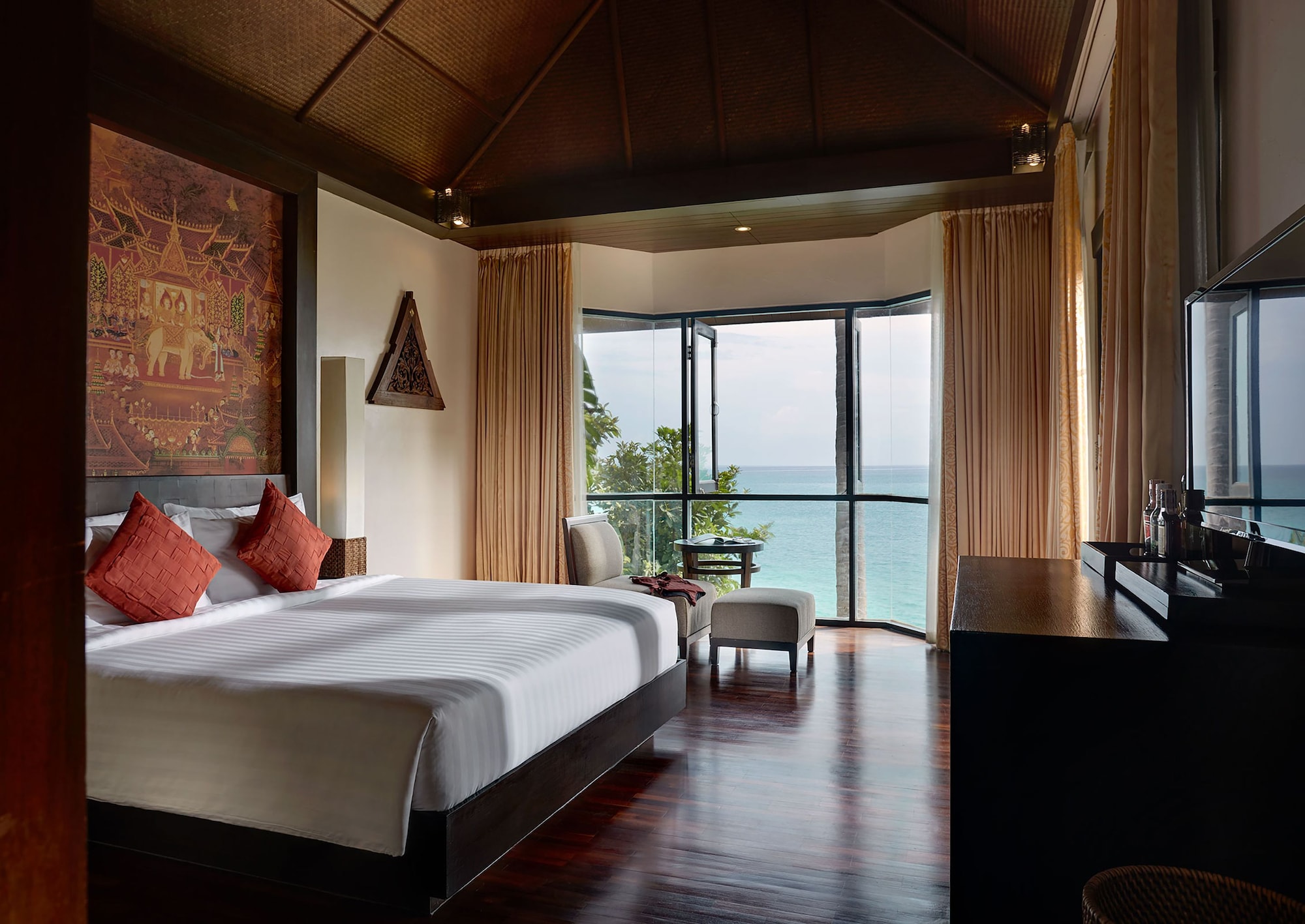 Pool, Sunset, Villa, King Bed