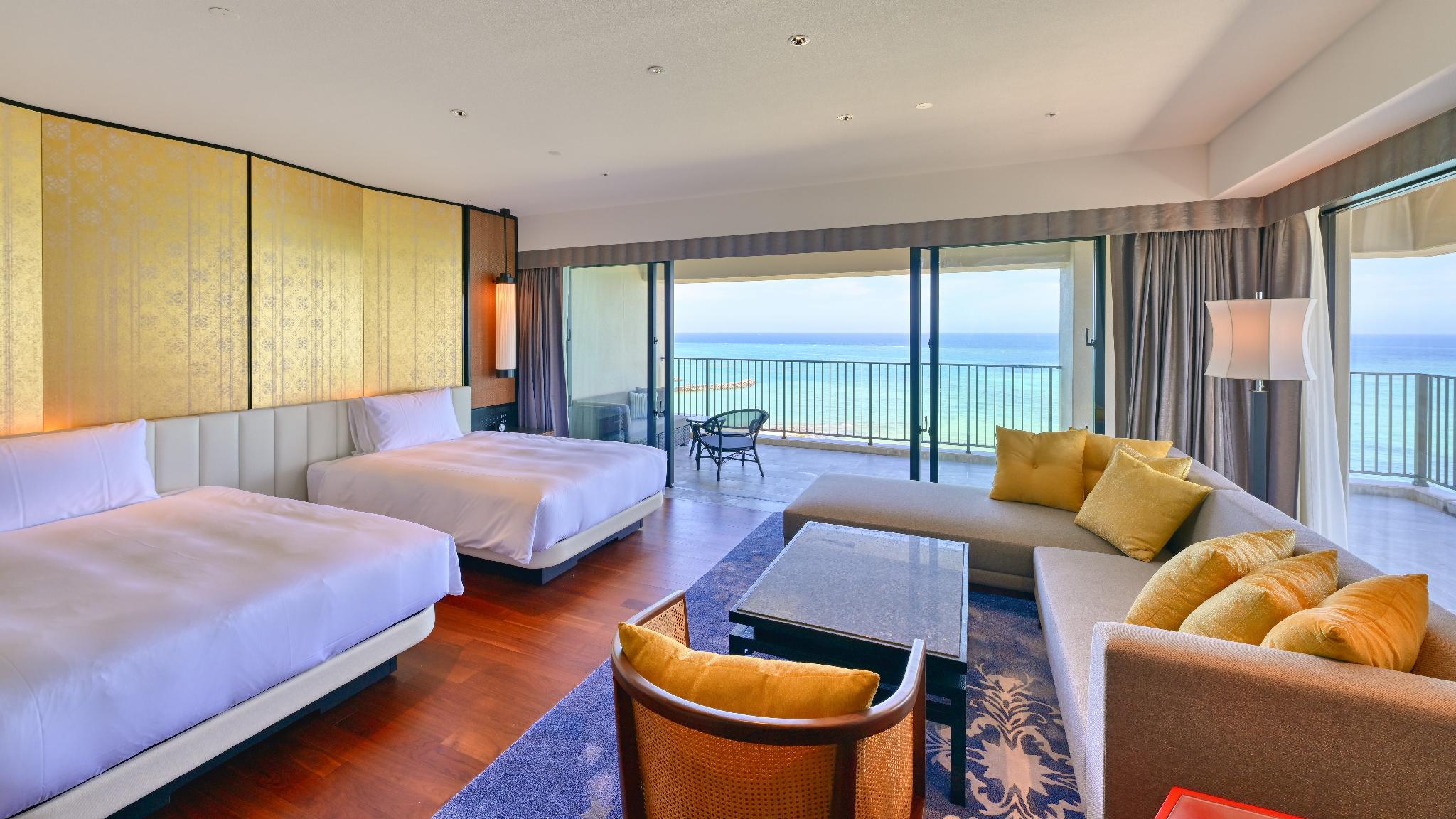 Panorama, Luxury, Suite, 2 Double Beds, Ocean View, Corner