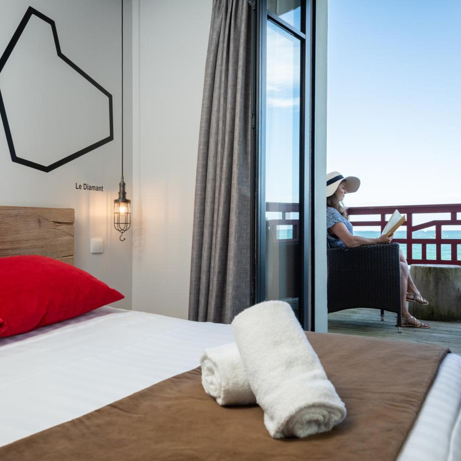 Room, Double Bed, Sea View, Terrace
