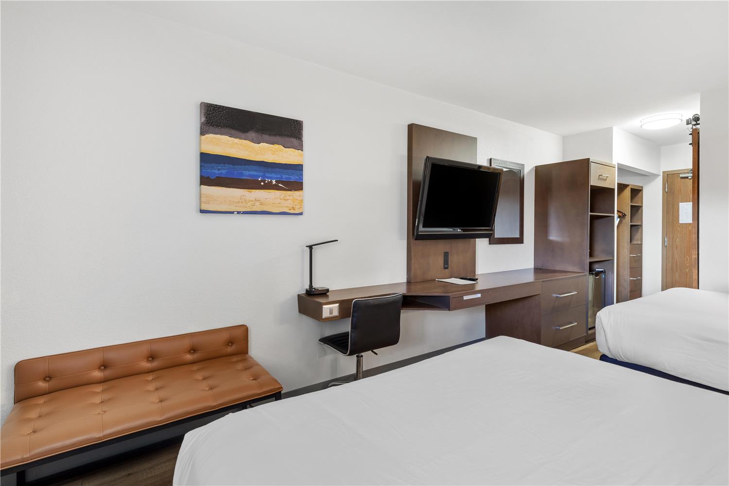 غرفة بسريرين كوين بشرفة، SureStay Plus Hotel by Best Western Mammoth Lakes 3/4