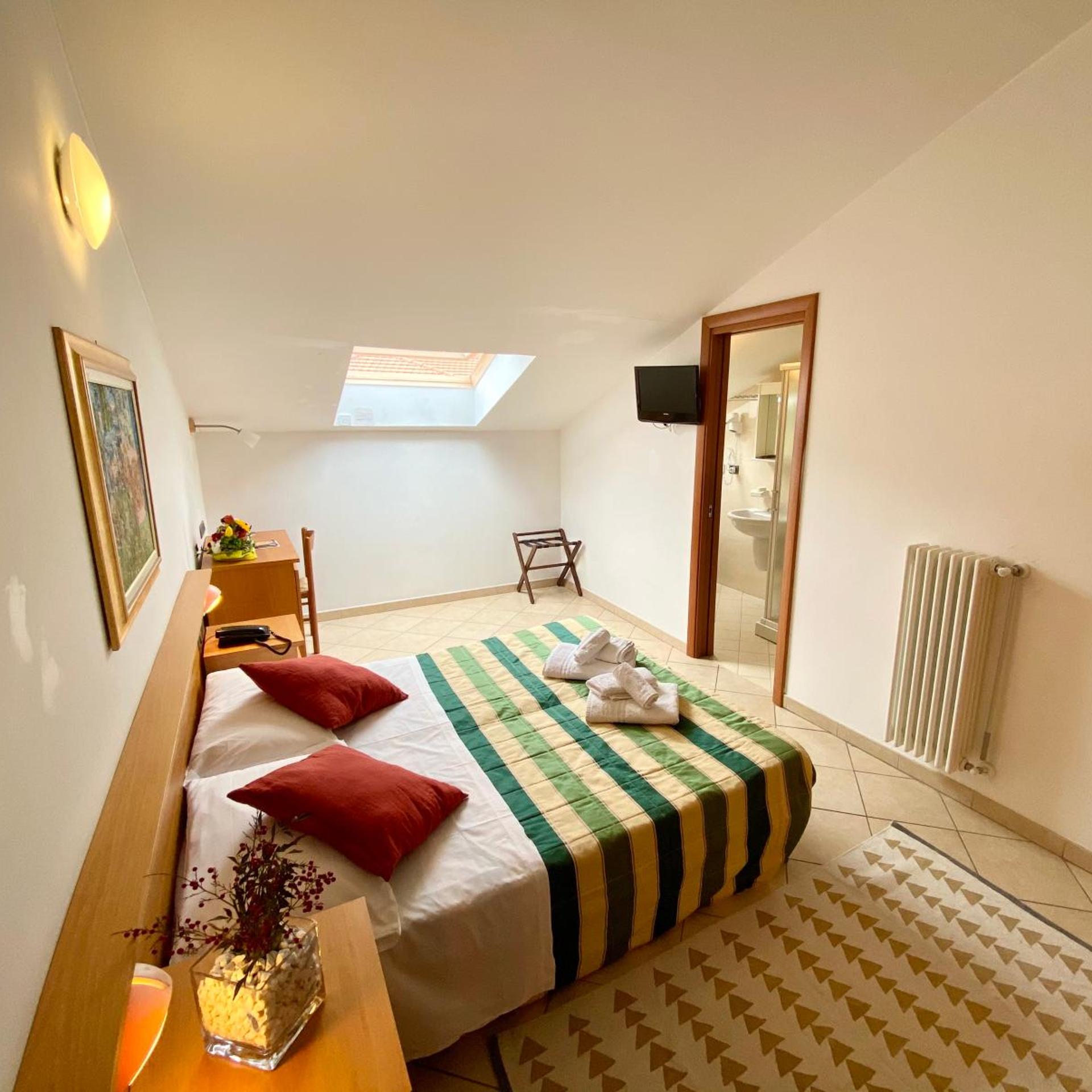 Room, Double or Twin Bed, Attic