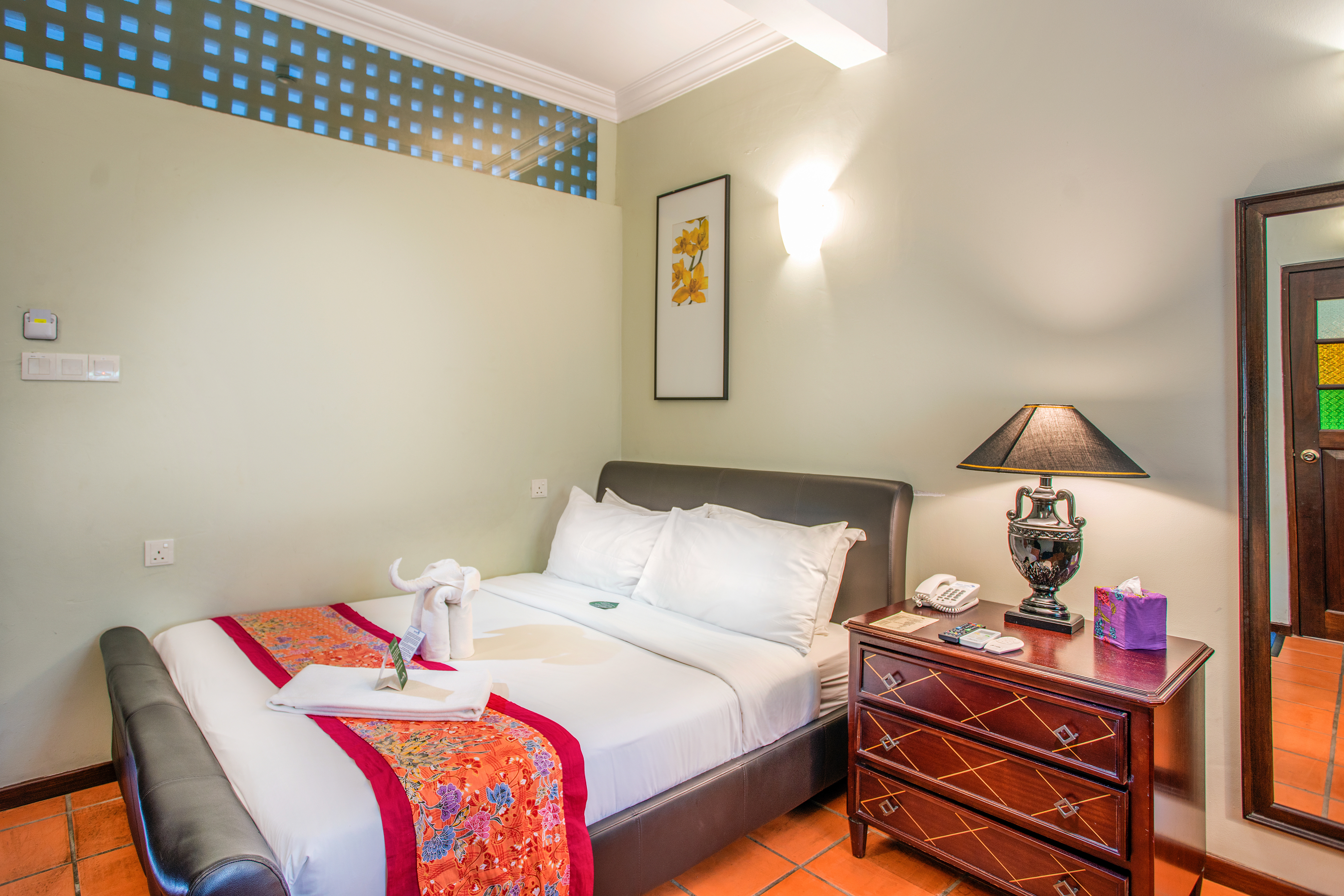 غرفة بسرير مزدوج بإطلالة على الحديقة، Areca Hotel Penang 2/4